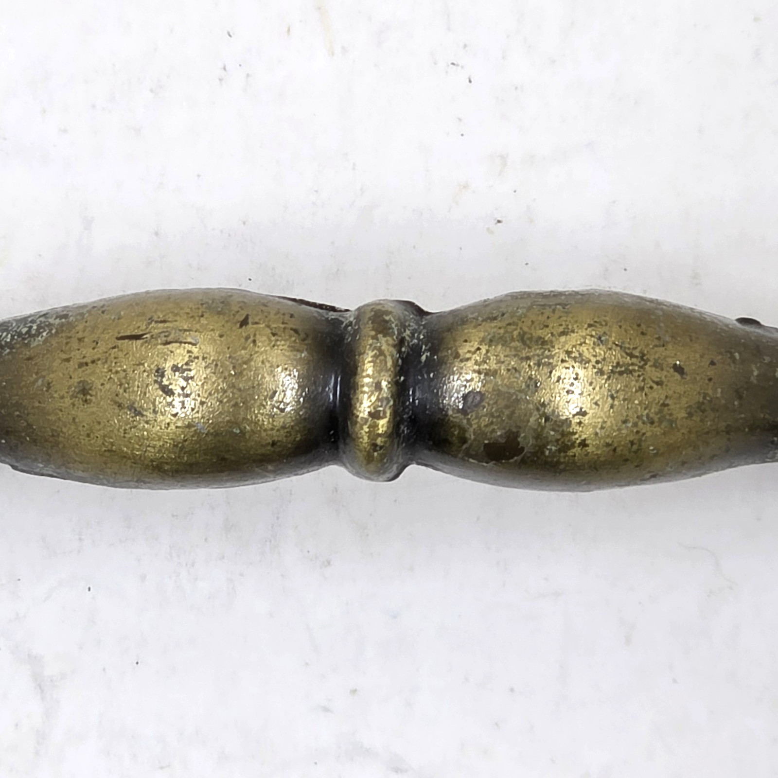 Spanish Provincial Brass Cabinet Drawer Pulls MCM Bail Pull Brass Lot Of 6 VTG