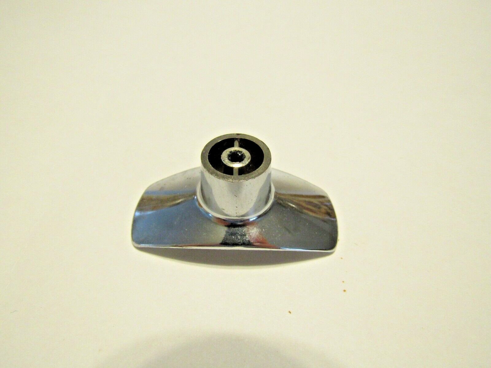 Vintage Nos Rectangular Chrome Drawer Knobs 1″ x2″ Concave Cabinet Door Pulls