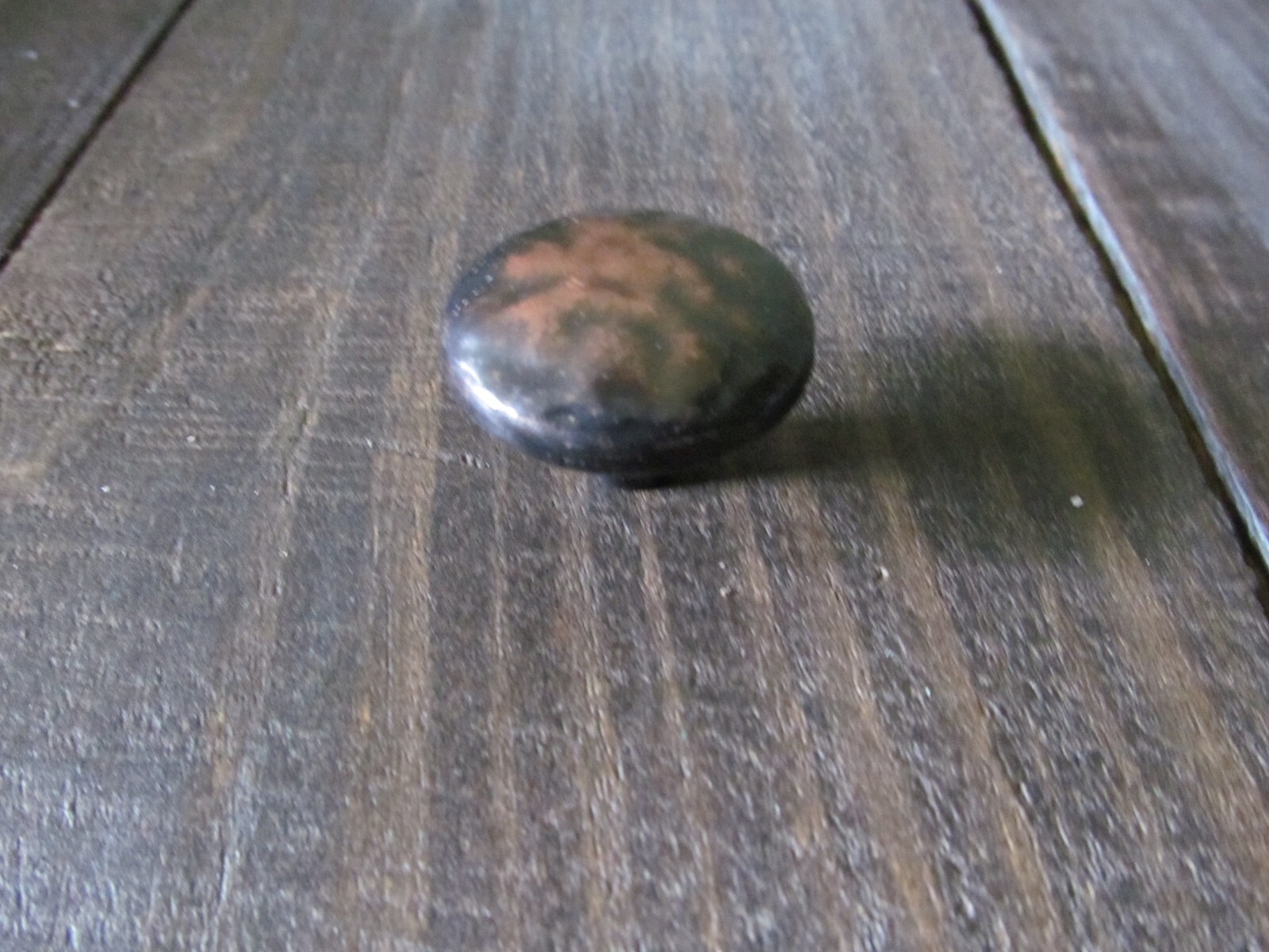 VTG Hammered Burnished Copper Tone Knob Cabinet Pull Round 1 1/4″