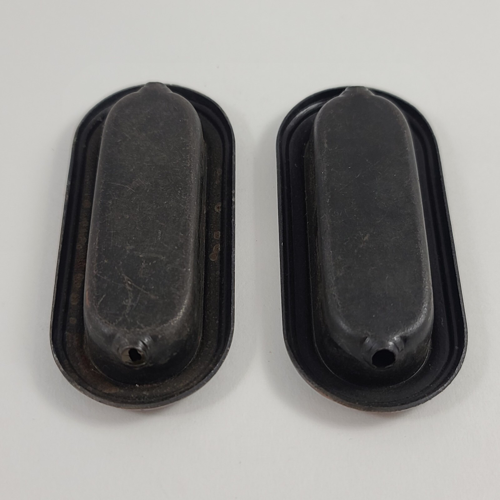Vintage 1960s Amerock Recessed Drawer Pull Pair Finger Pull 1581