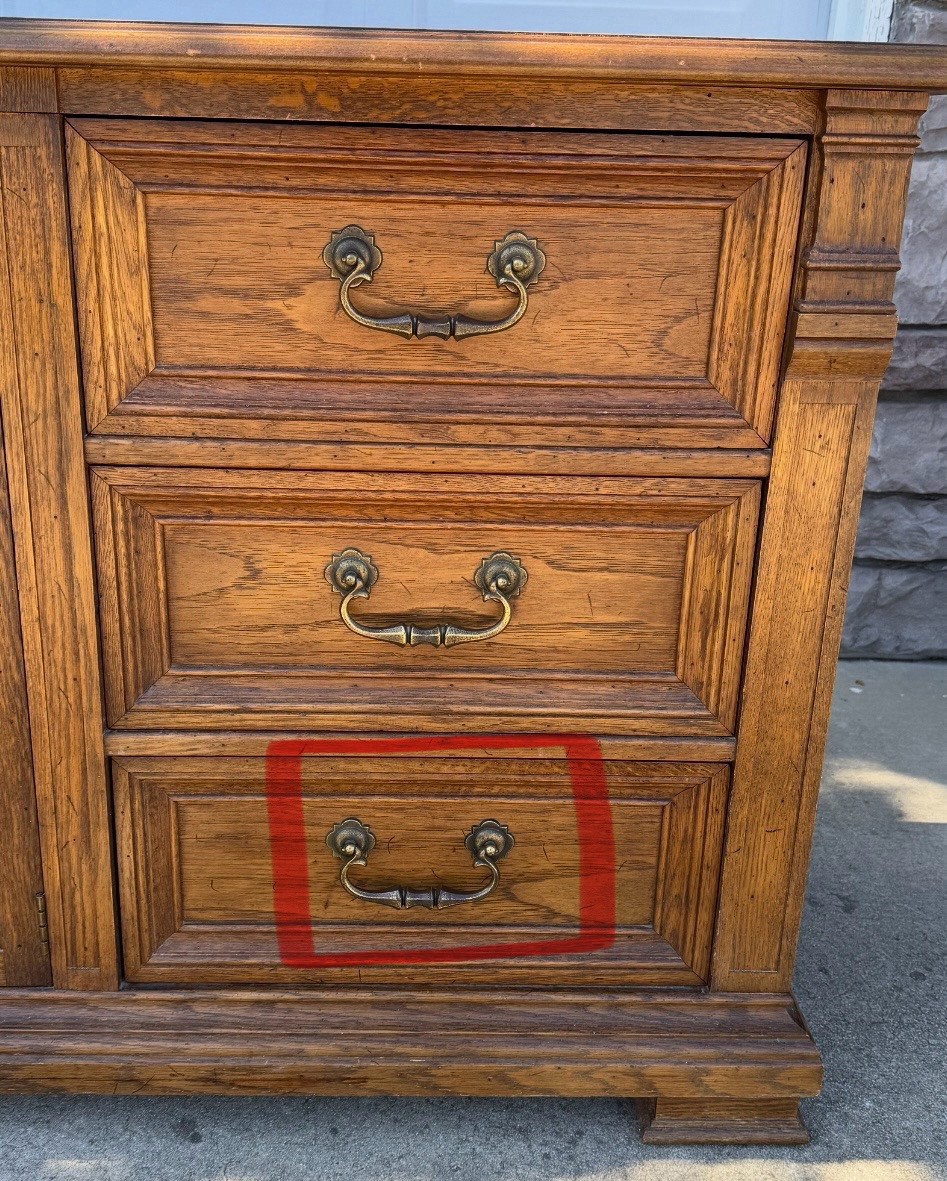 Drexel Guildhall Drawer Pull For Vintage Dresser Nightstand Credenza MCM Brass