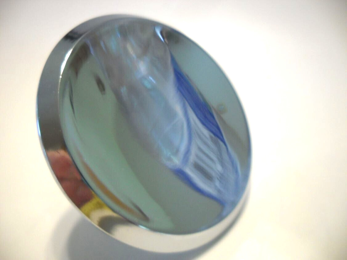 Vintage Nos 2″ Chrome Drawer Knobs Concave Face Cabinet Handle Amerock T-554