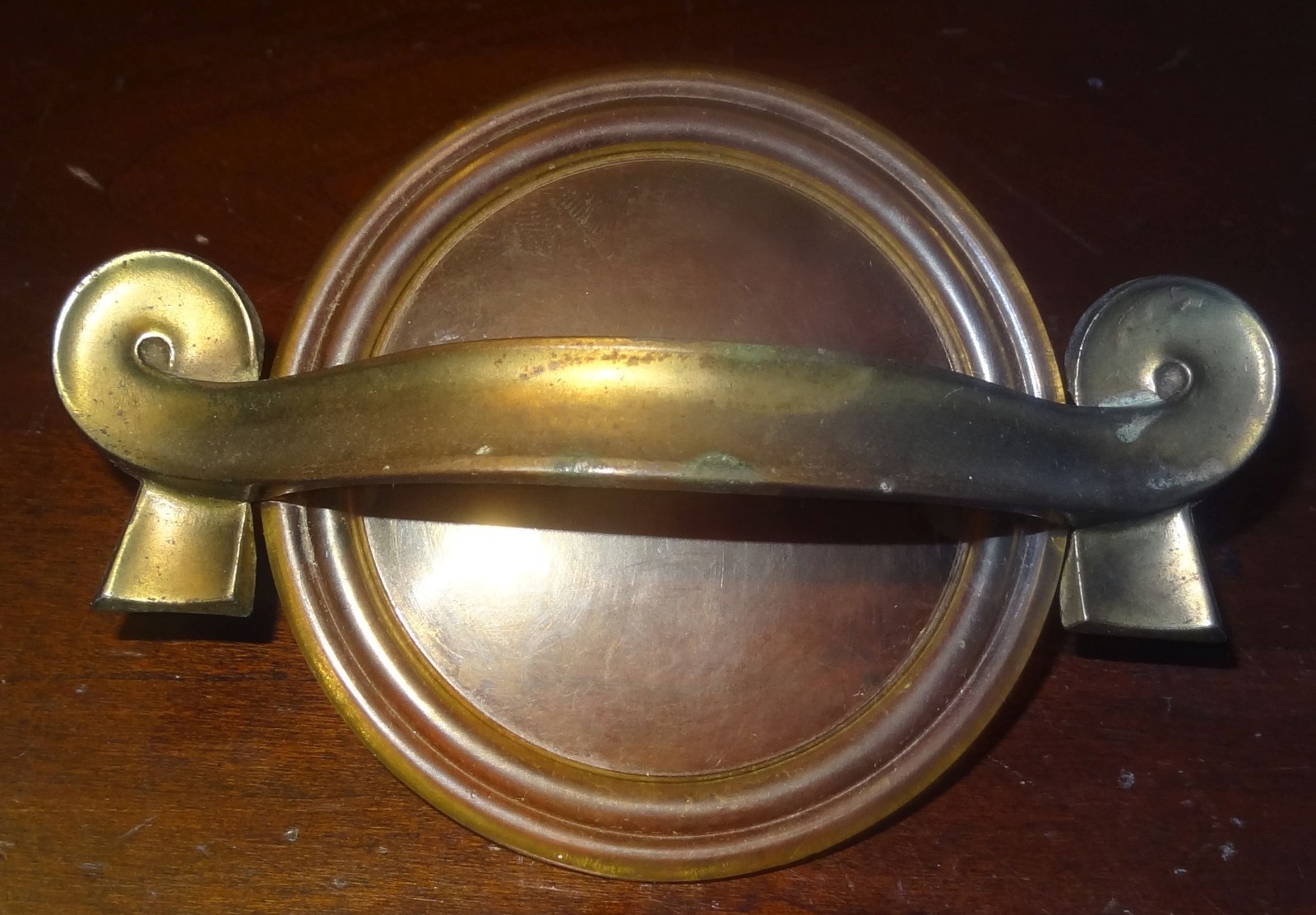 Lot 4 Antique Art Deco Bakelite & Brass Waterfall Furniture Draw Pulls & Bonus