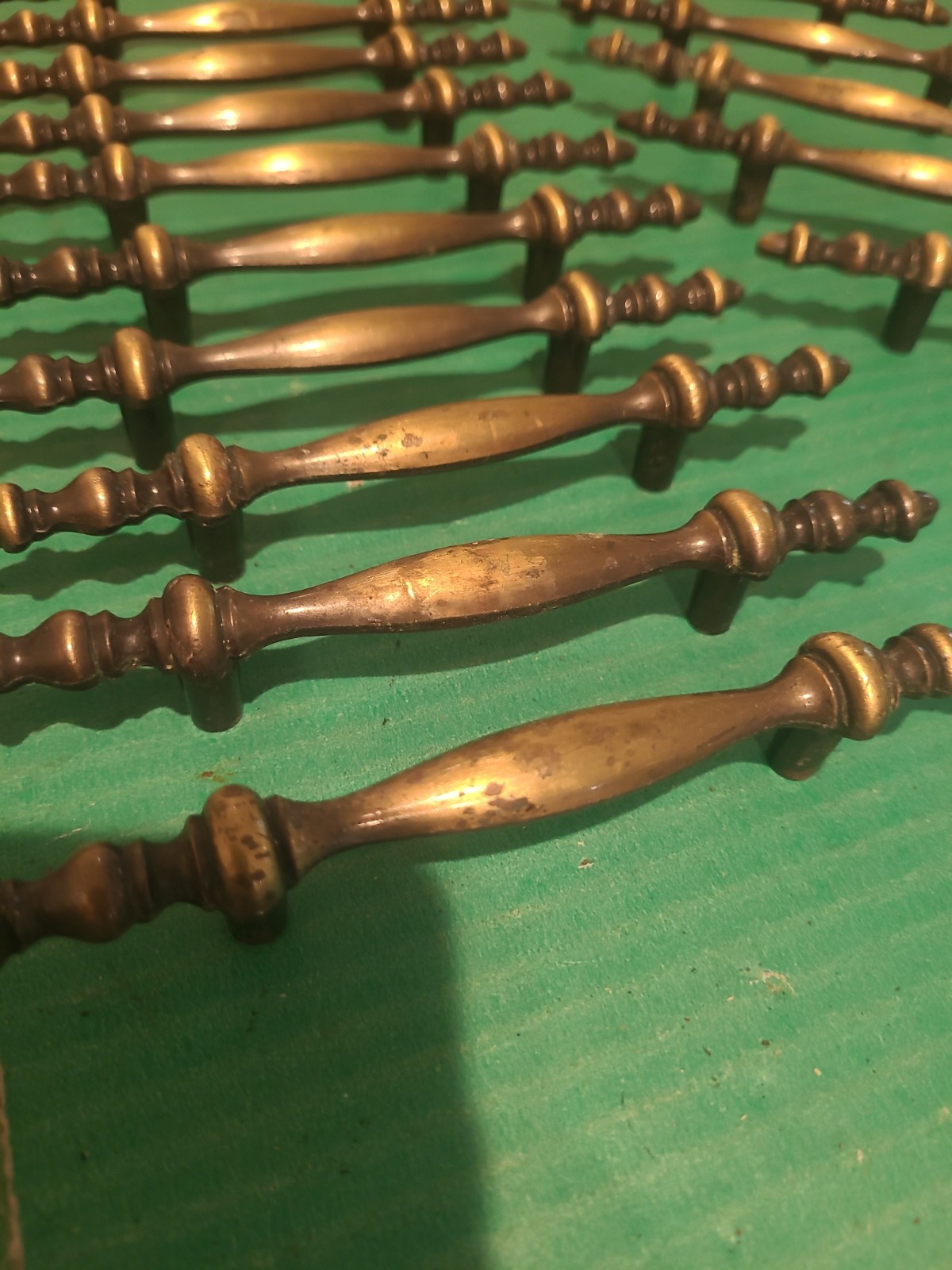 25 Amerock Colonnade 1968 Drawer Pull Handle 150-1 Antique English Brass 3″ COC
