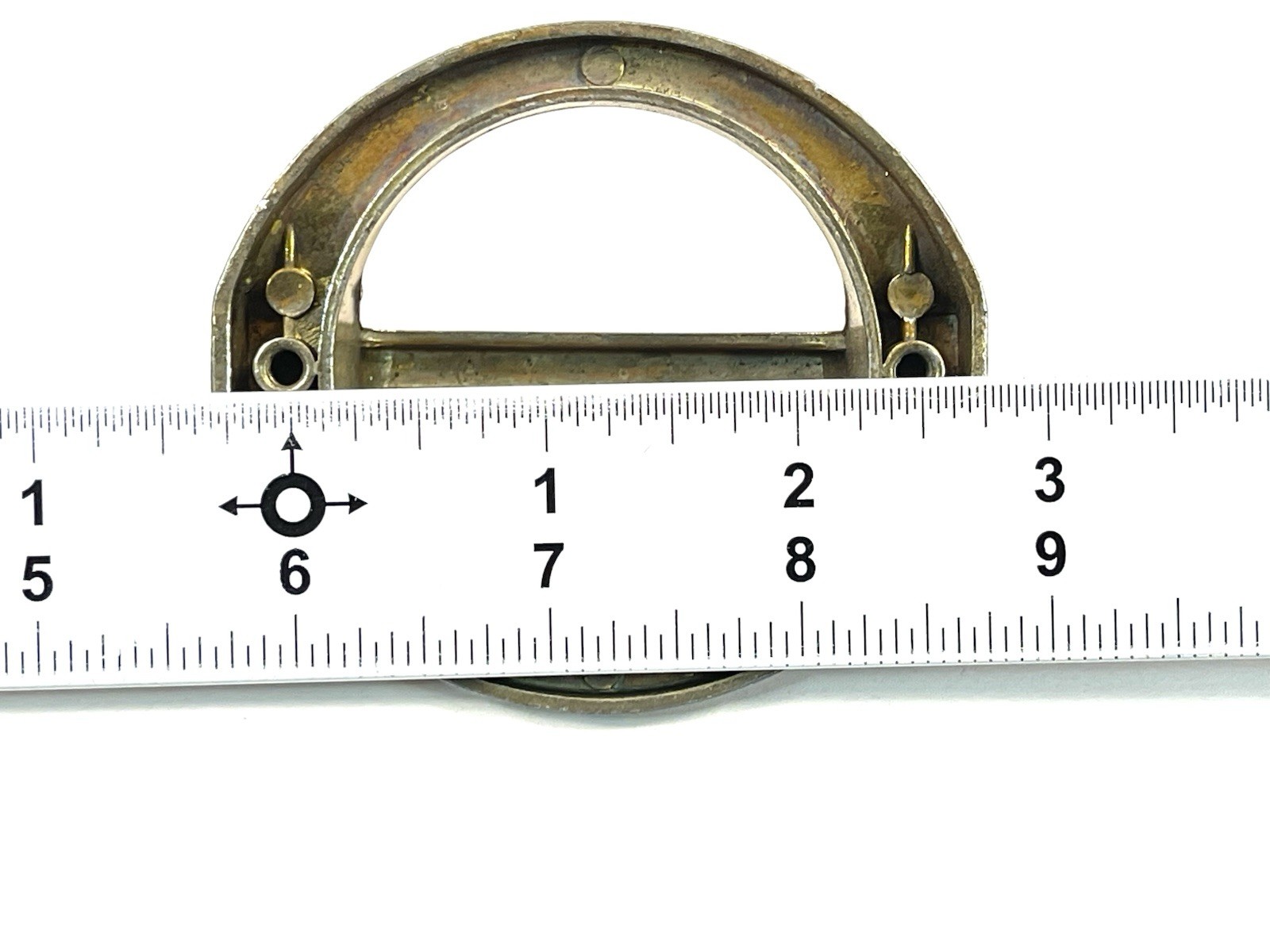 KBC Keeler Brass Co Vintage Drawer Pull Fixed Handle MCM 2.5″ OCB