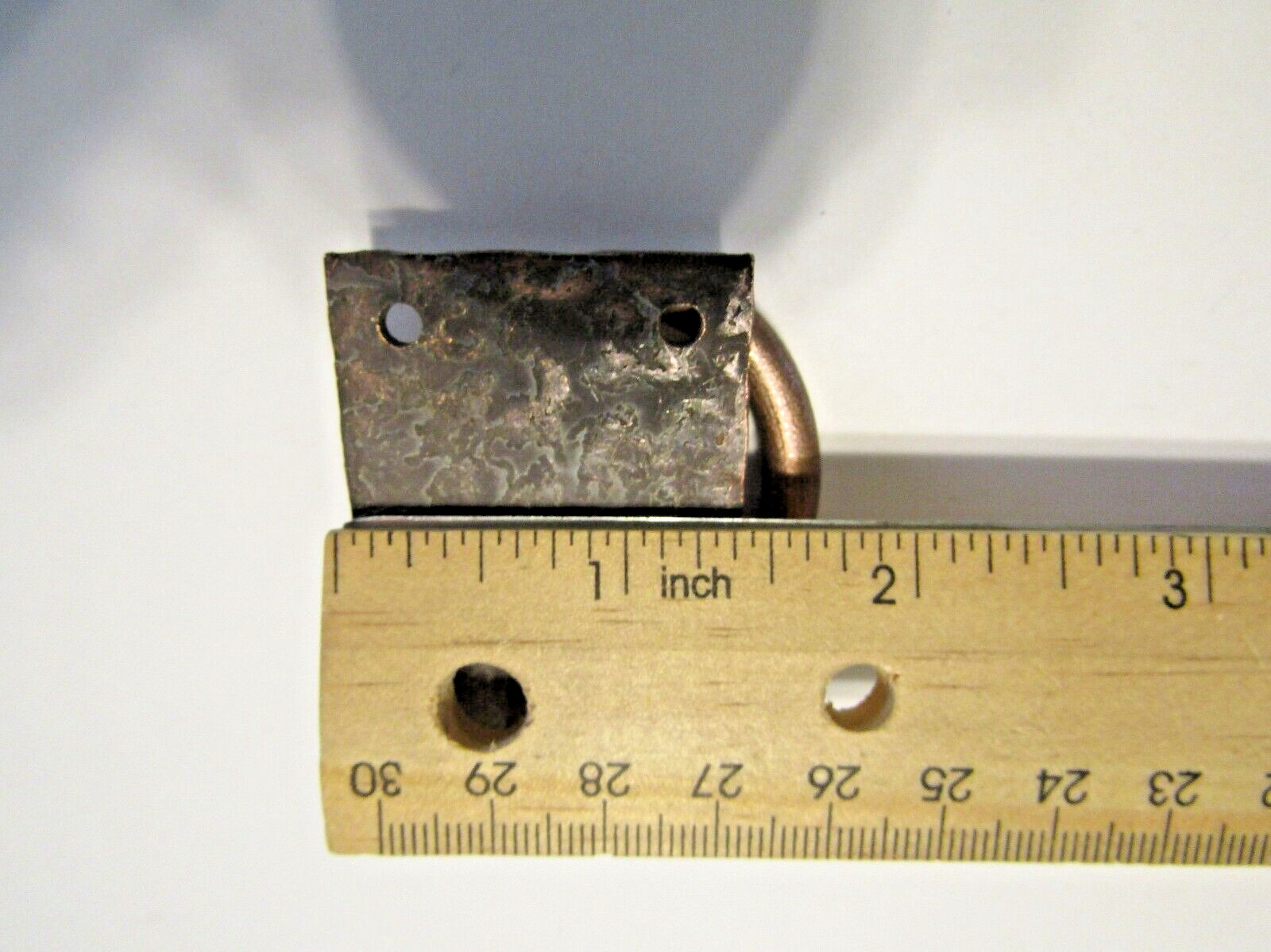 Vintage Copper Drop Ring Drawer Finger Pull Cabinet Door Handle Stanley