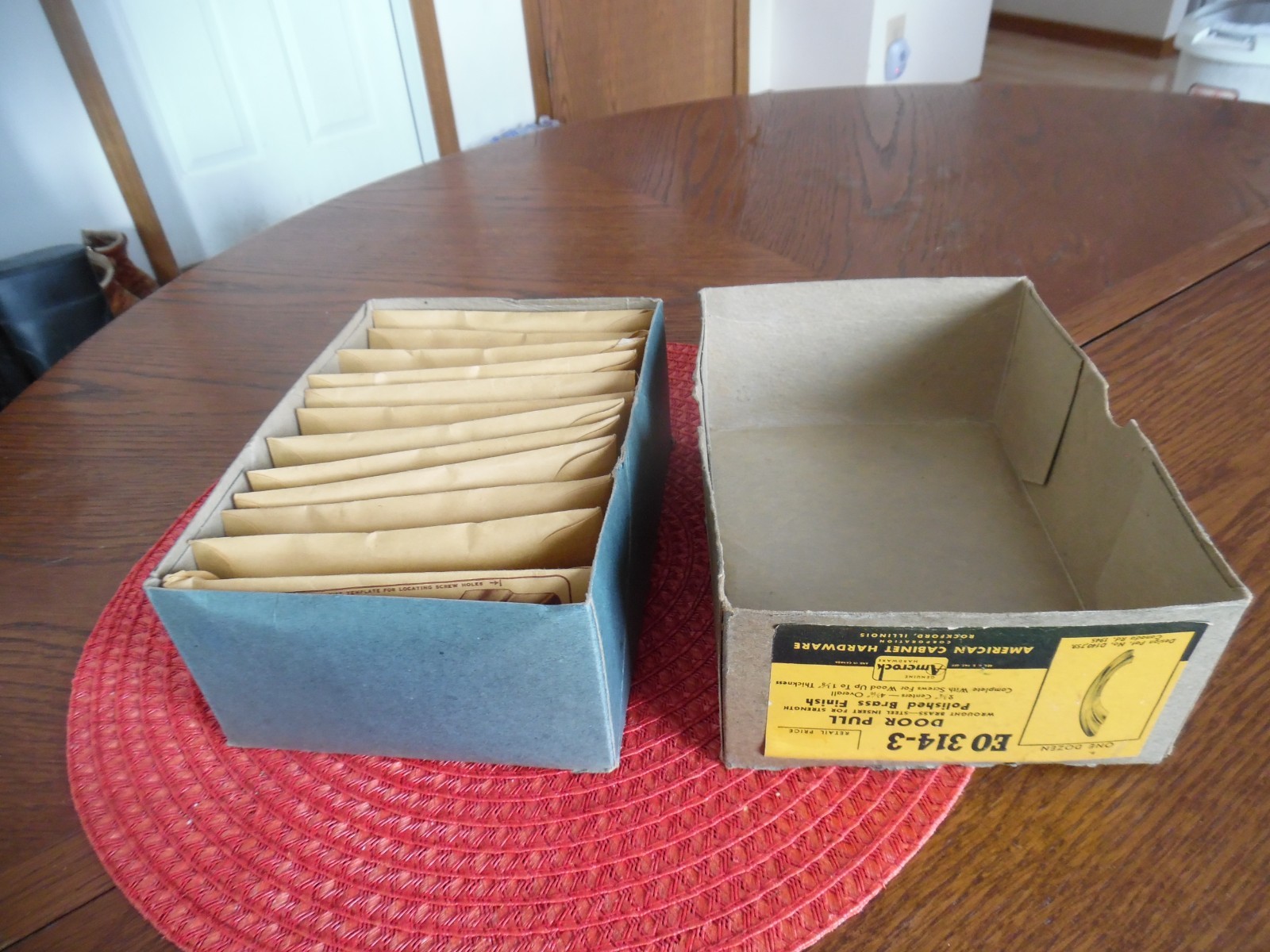 12 VTG NOS Chrome Drawer Pulls Stair Stepped Side Cabinet Door Handle Amerock
