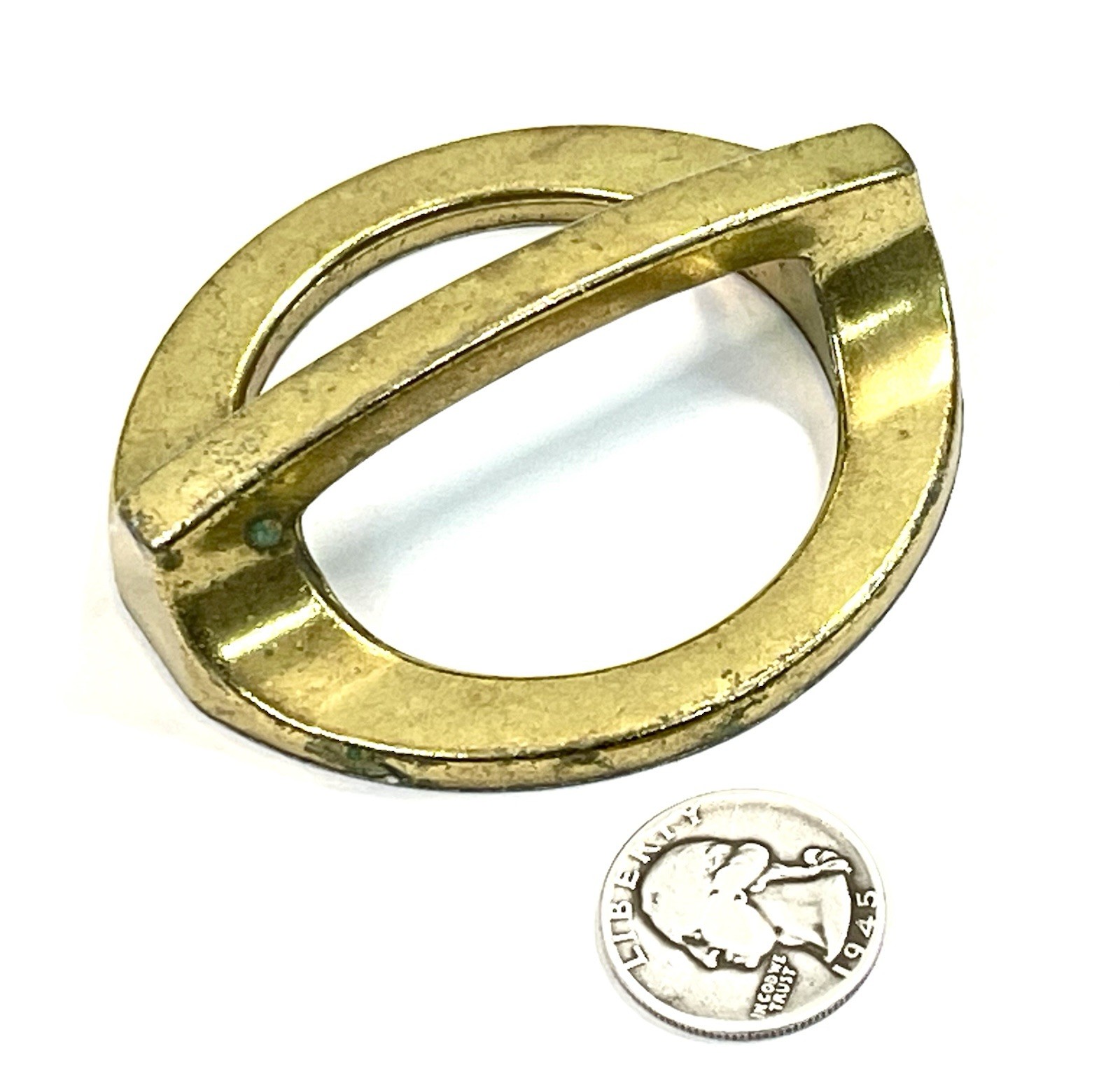 KBC Keeler Brass Co Vintage Drawer Pull Fixed Handle MCM 2.5″ OCB