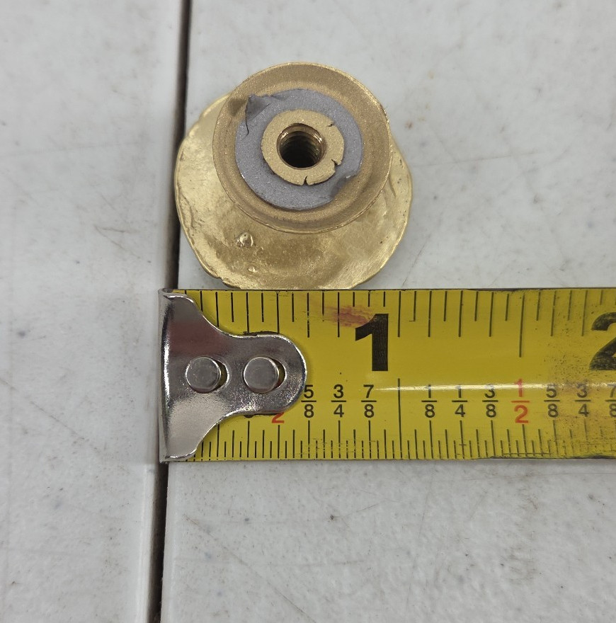 Vintage 4 Brass Drawer Pull Handles Cabinet Cupboard Round Flower Knobs 4091