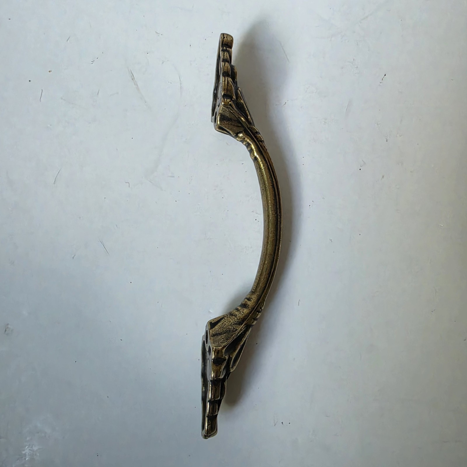 Vintage Amerock Handle Drawer Cabinet Pull 1330 Brass French Design Lot Of 11