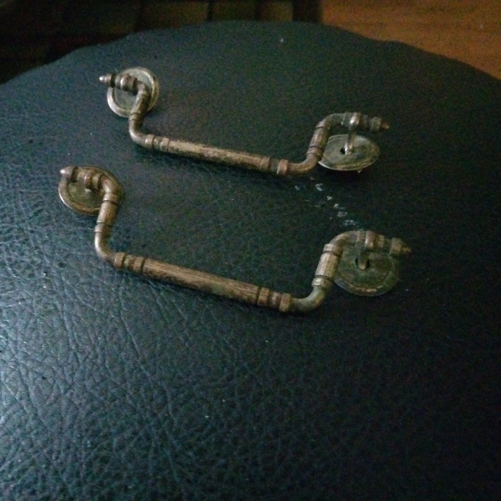 Antique Metal Bail Drop Drawer Pull Handle 3″ C2C SALVAGED