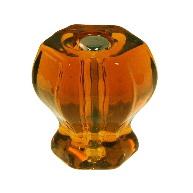 1.25″ HEXAGON AMBER GREEN GLASS KNOBS BM-5272