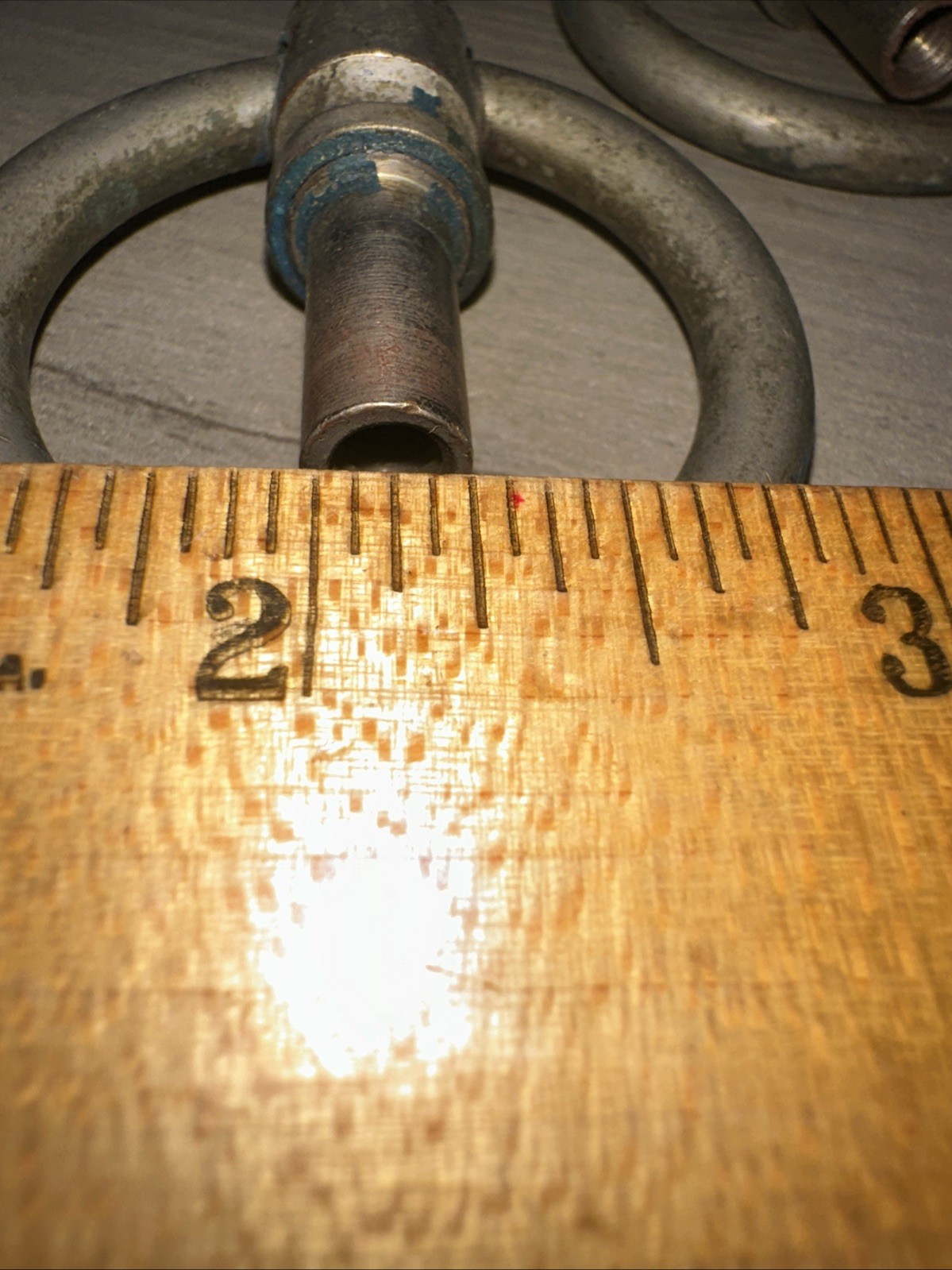 2 Round Drawer Pulls Nickel Brass Drop Handles Nice Patina!