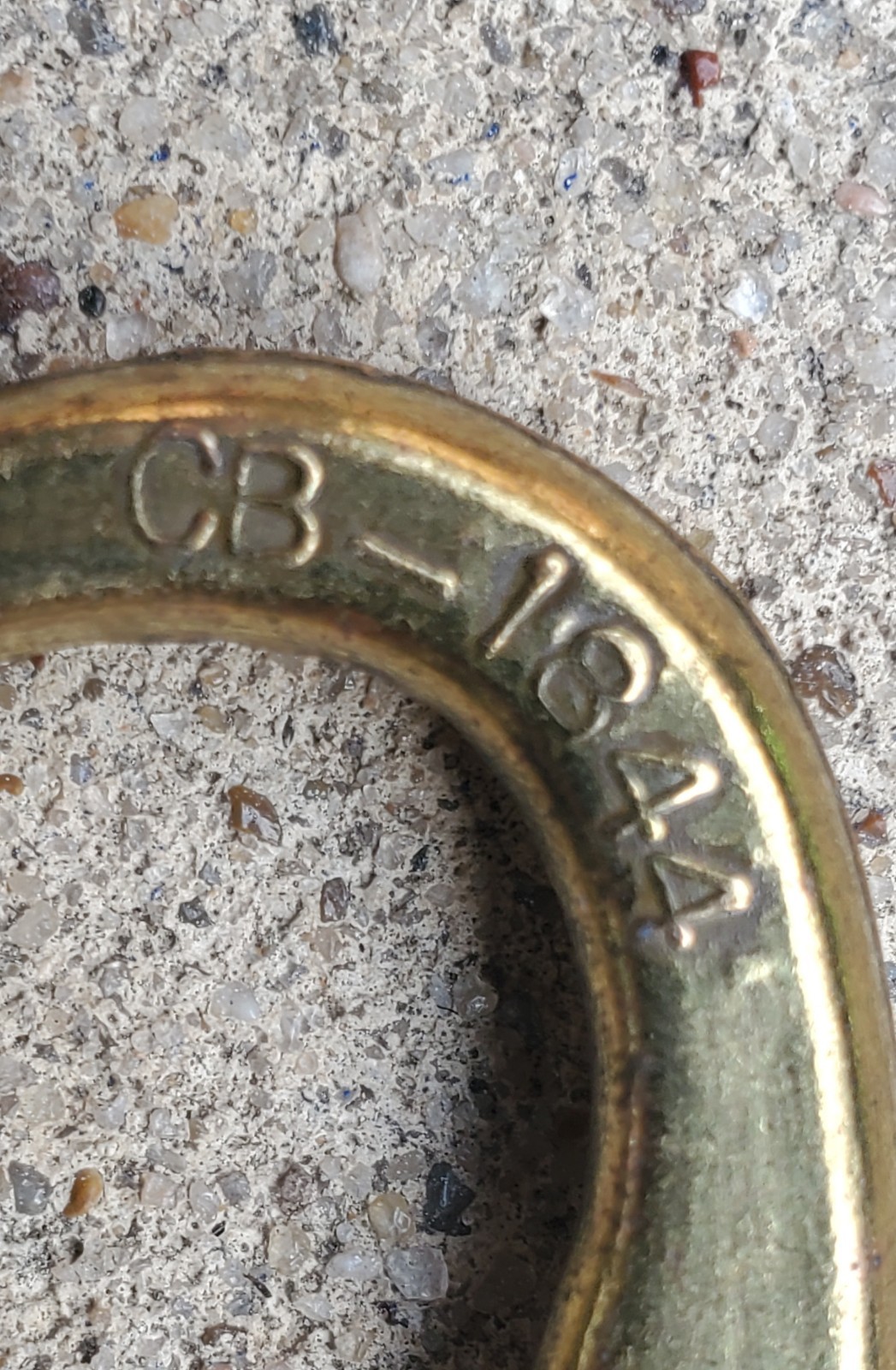 Vintage MCM Cluthe CB-1844 Aged Brass Swan Neck Drawer Pull Canada 3.5″ CTC