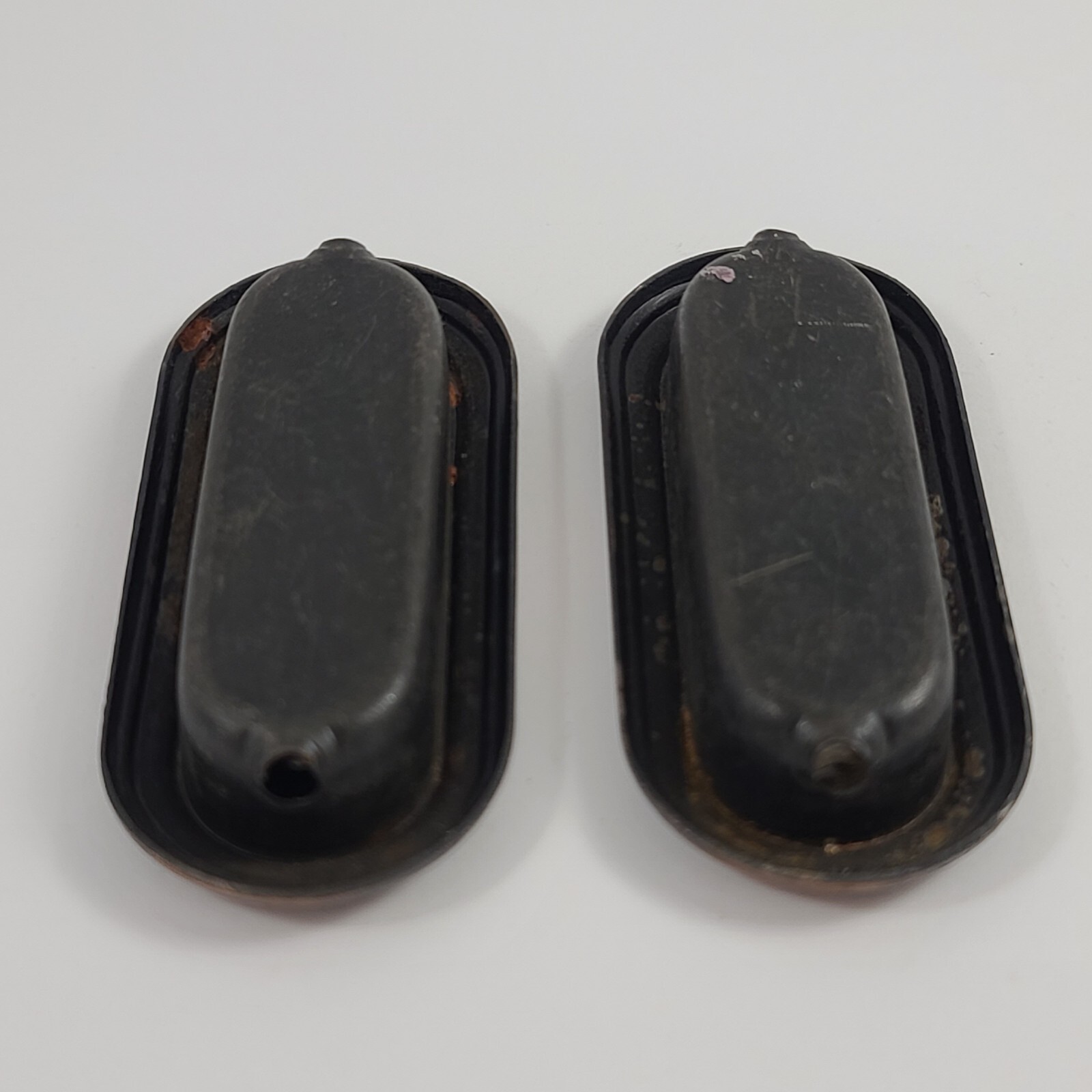 Vintage 1960s Amerock Recessed Drawer Pull Pair Finger Pull 1584