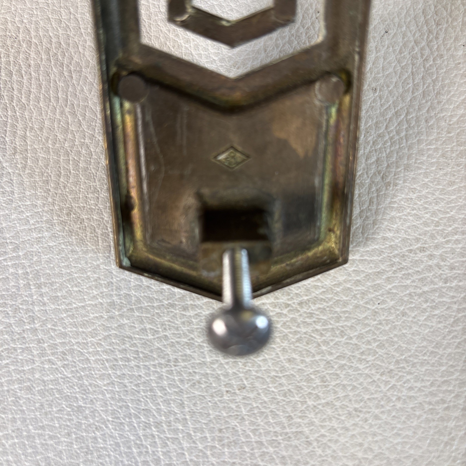 Set of 8 Vintage Art Deco Mid Century Modern Brass Drawer Pulls and Plates