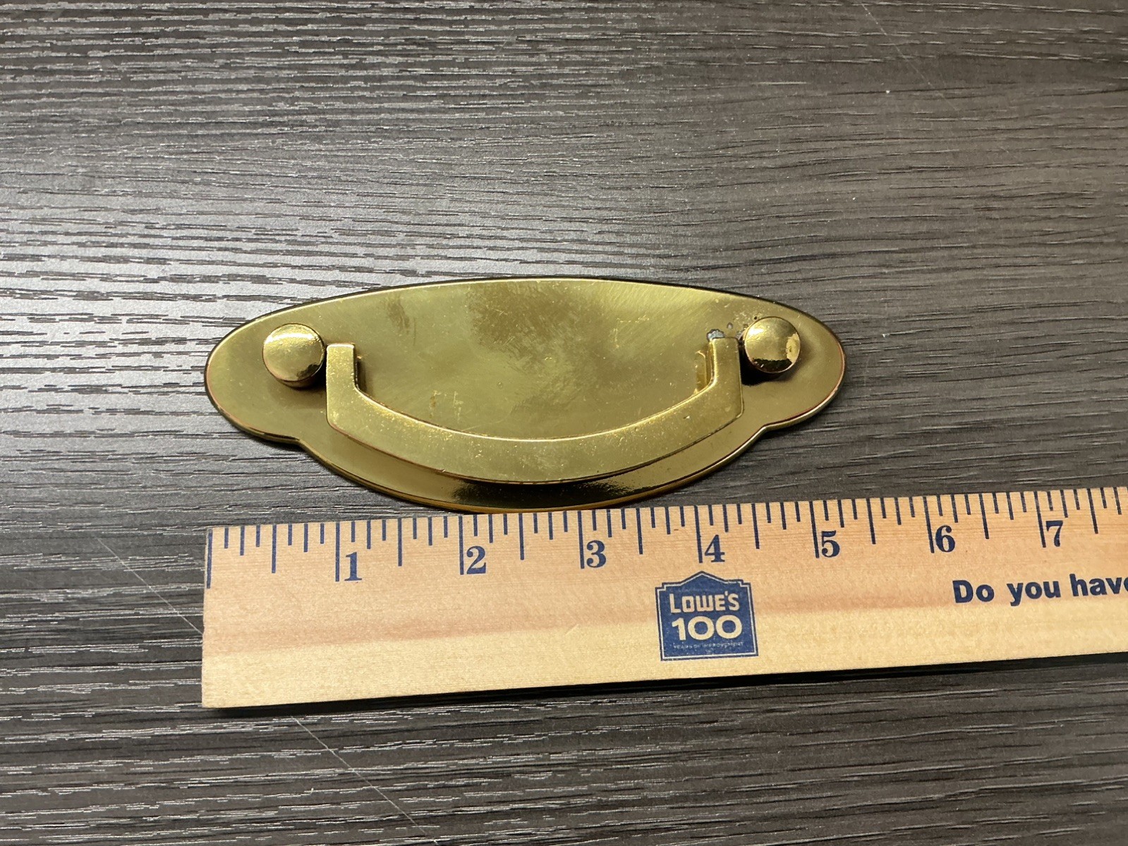 Keeler Brass Co vintage drawer pull N41383 new old stock with screws (58
