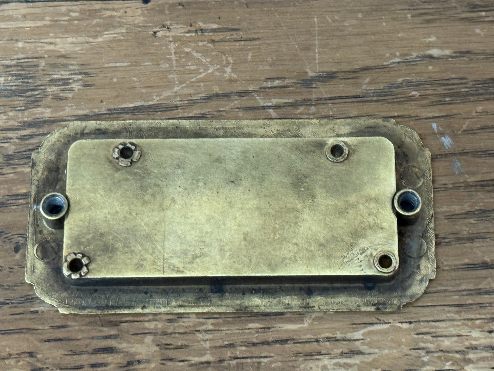 Rare Vintage 60-70’s Henredon Brass Small Campaign Drawer Pull Handle 3 c-c