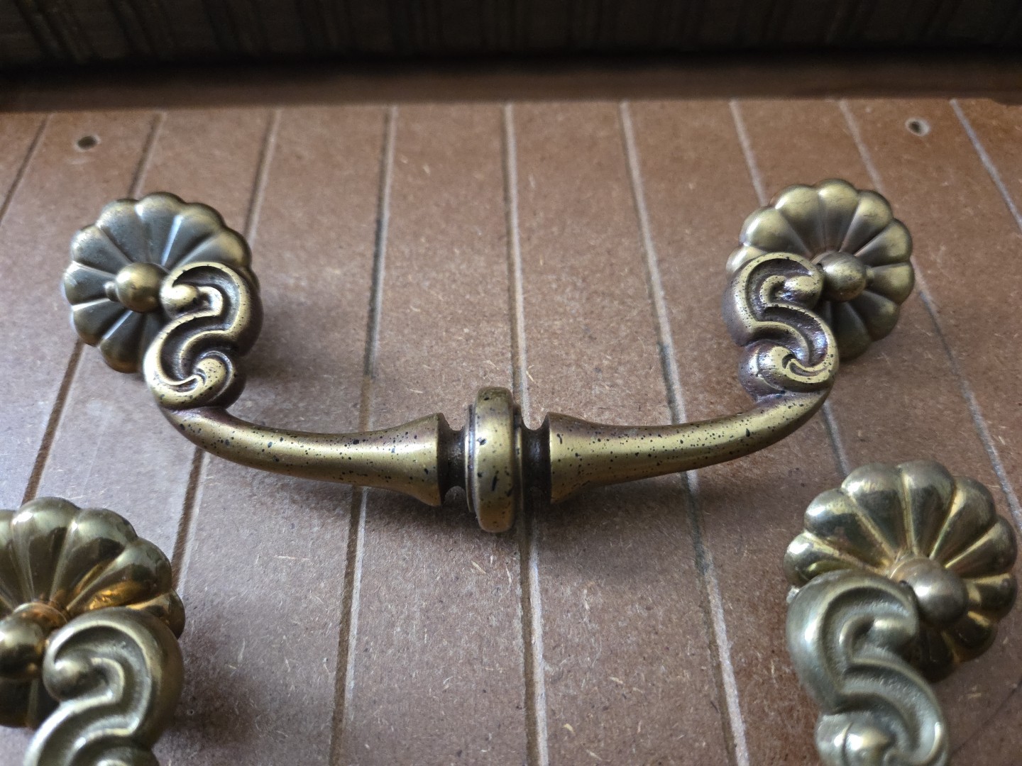 Antique Brass 5″cc Brass Drop Cabinet Bail Pull furniture cabinets drawers-pair