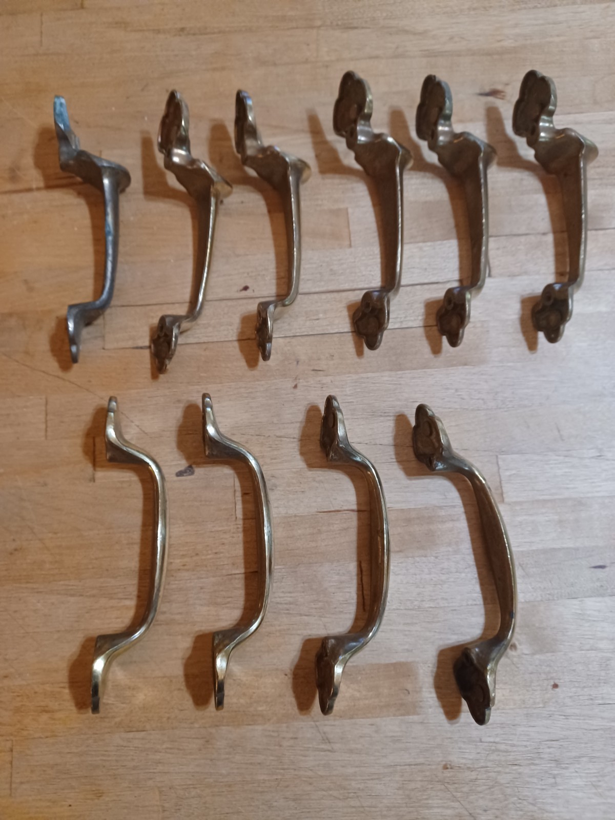 Mixed Lot of 10 Vintage Keeler Brass Company Drawer Pulls N16122 and N14395