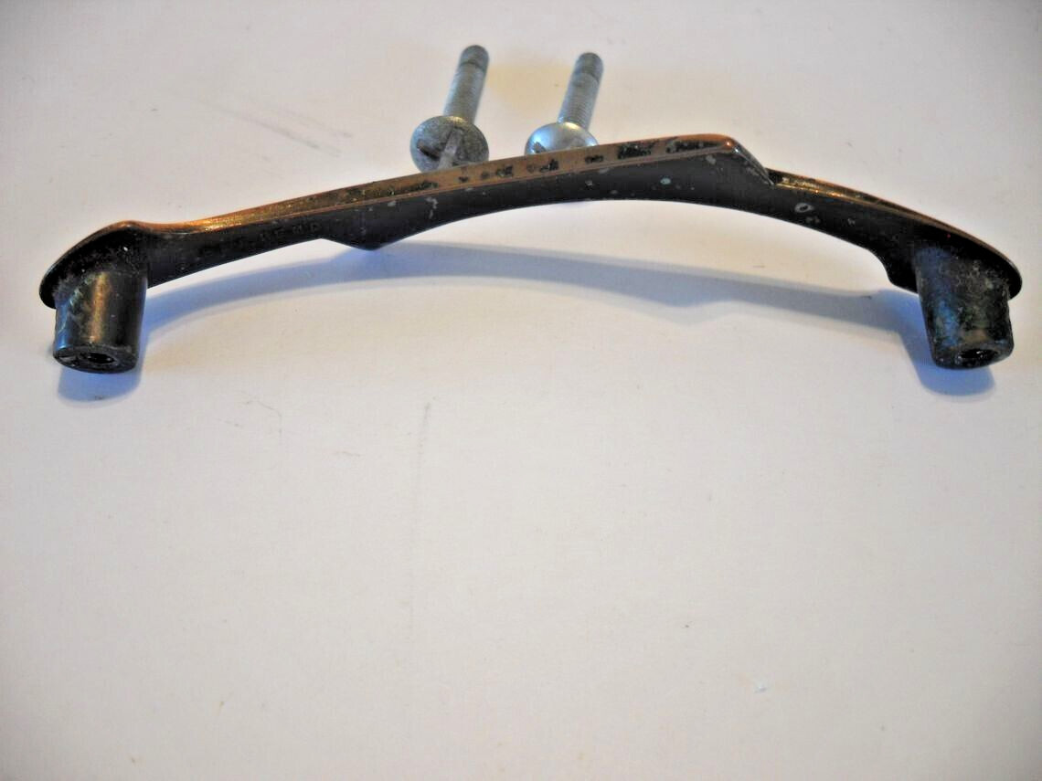 Vintage Satin Copper Flash Drawer Pulls Cabinet Door Handles Curved Ends