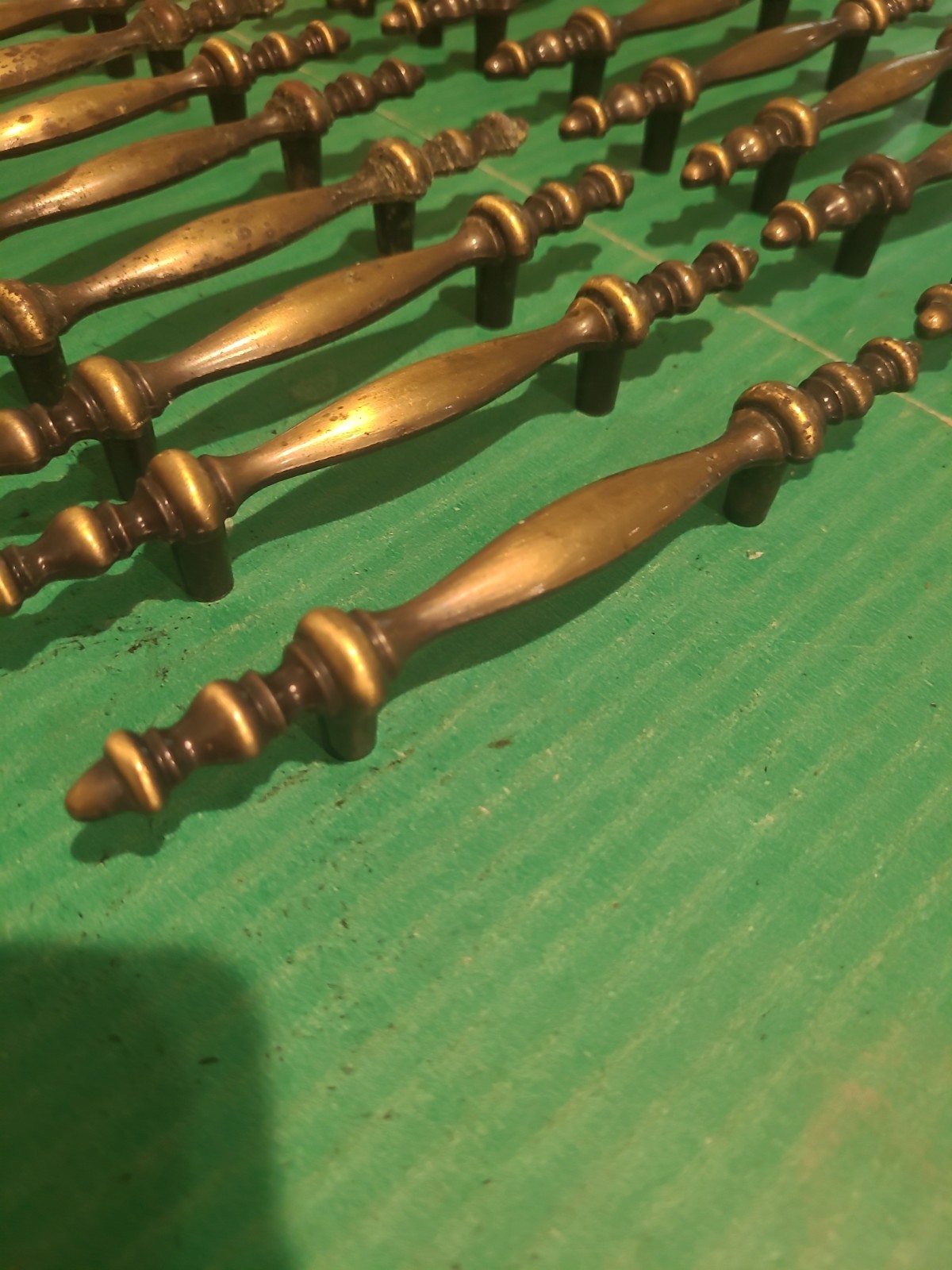 25 Amerock Colonnade 1968 Drawer Pull Handle 150-1 Antique English Brass 3″ COC