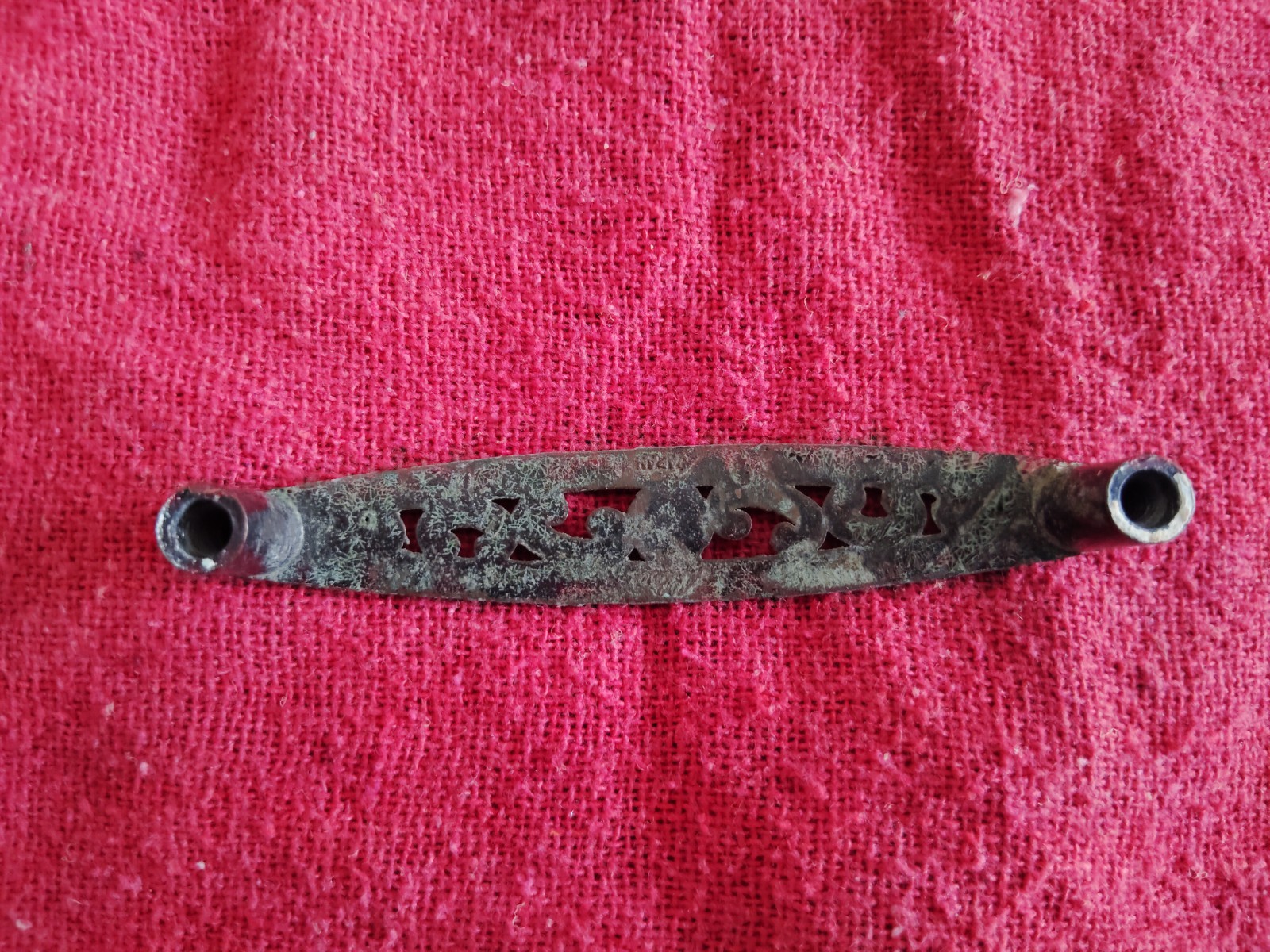 1 Vintage MCM Allison 891 Antique Gold Floral Filigree Pull Handle 3″ OC