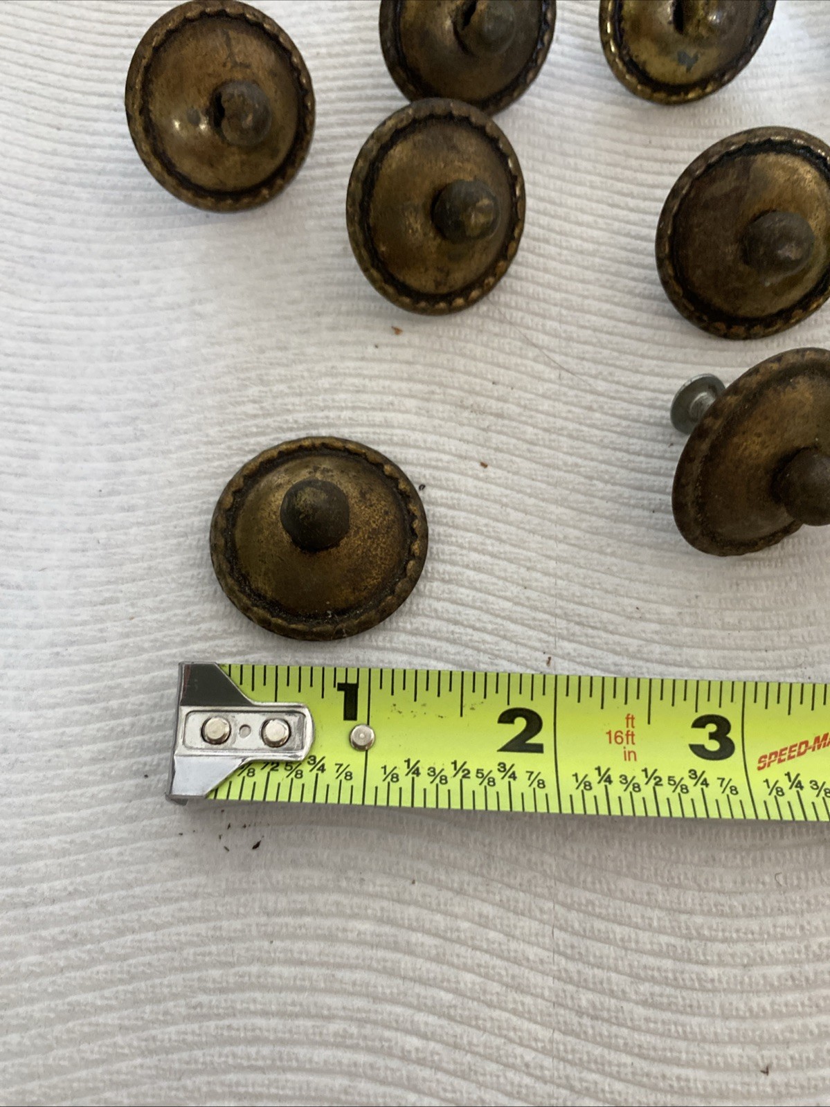 12 Unpolished Vintage Brass Drop Handle Drawer Pull Back Plates