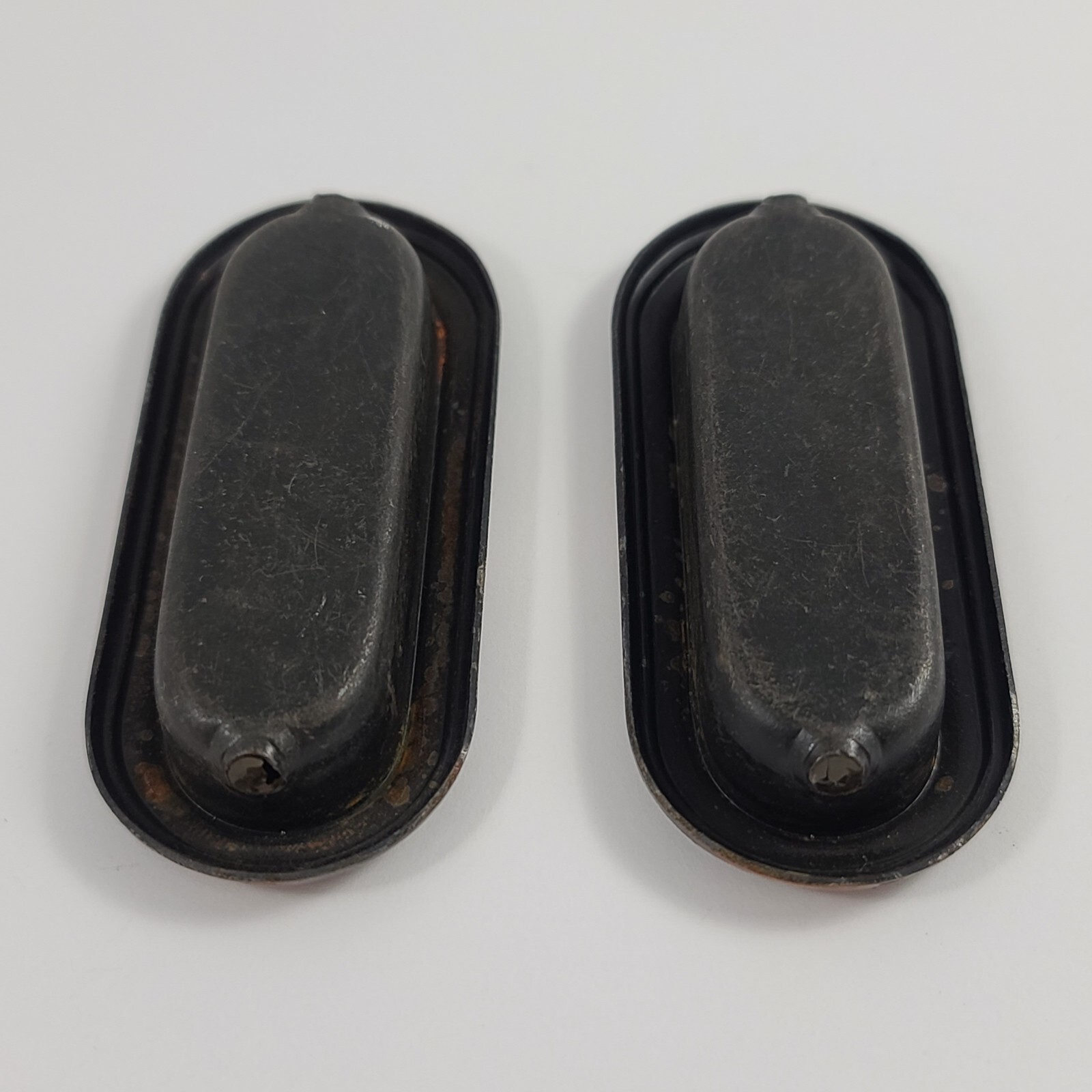 Vintage 1960s Amerock Recessed Drawer Pull Pair Finger Pull 1583