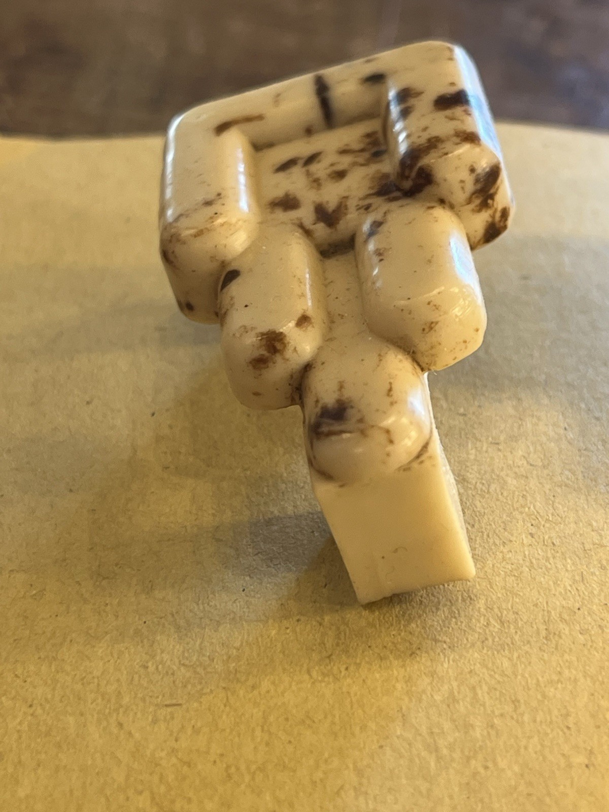 Vintage Marbled Alabaster~Look Celluloid Art Deco Dresser Pull Hardware (H1)