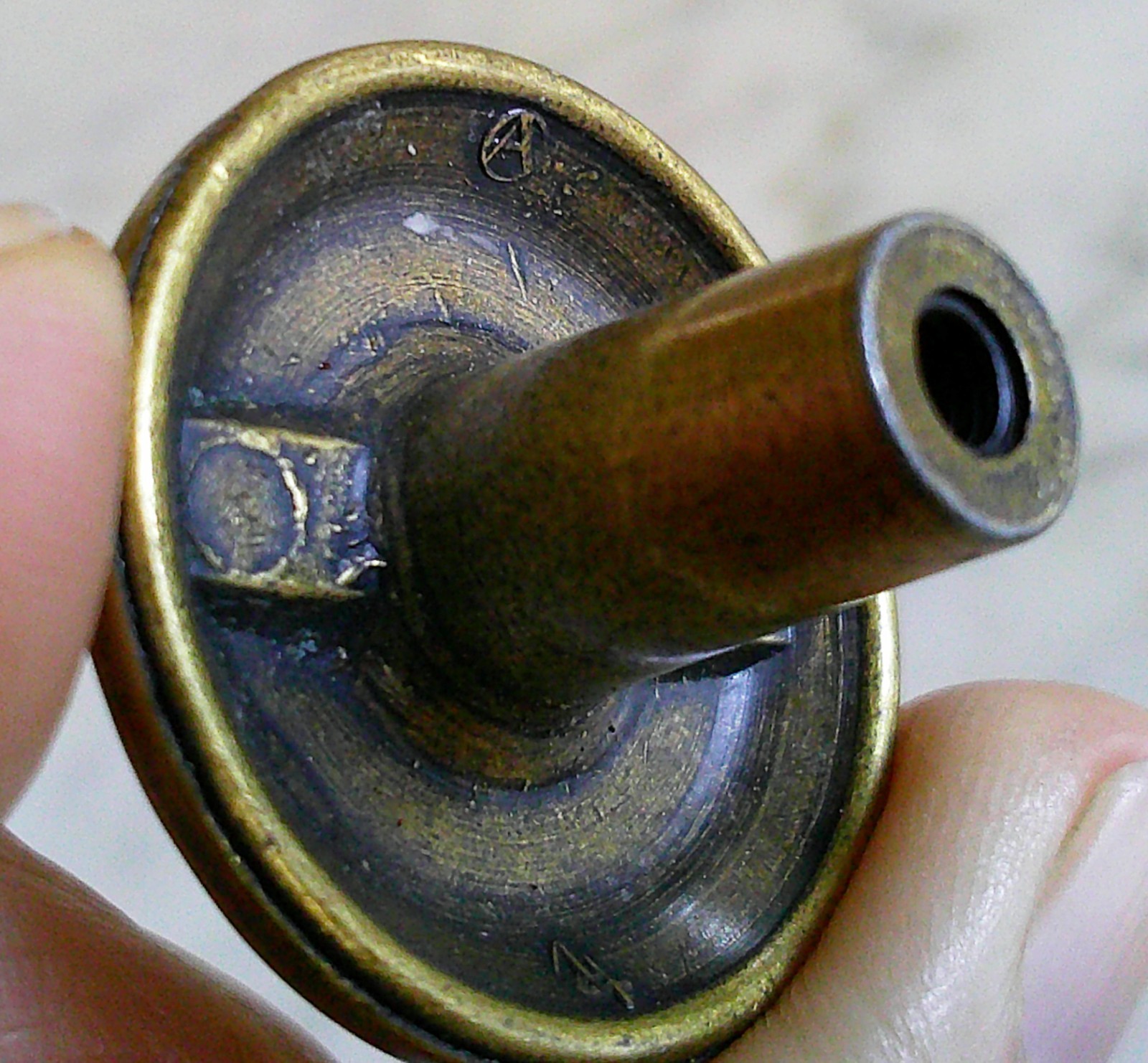 18 Amerock Brass Colonial Hammered Drawer Cabinet Pull Knobs Vintage 1 1/4inch