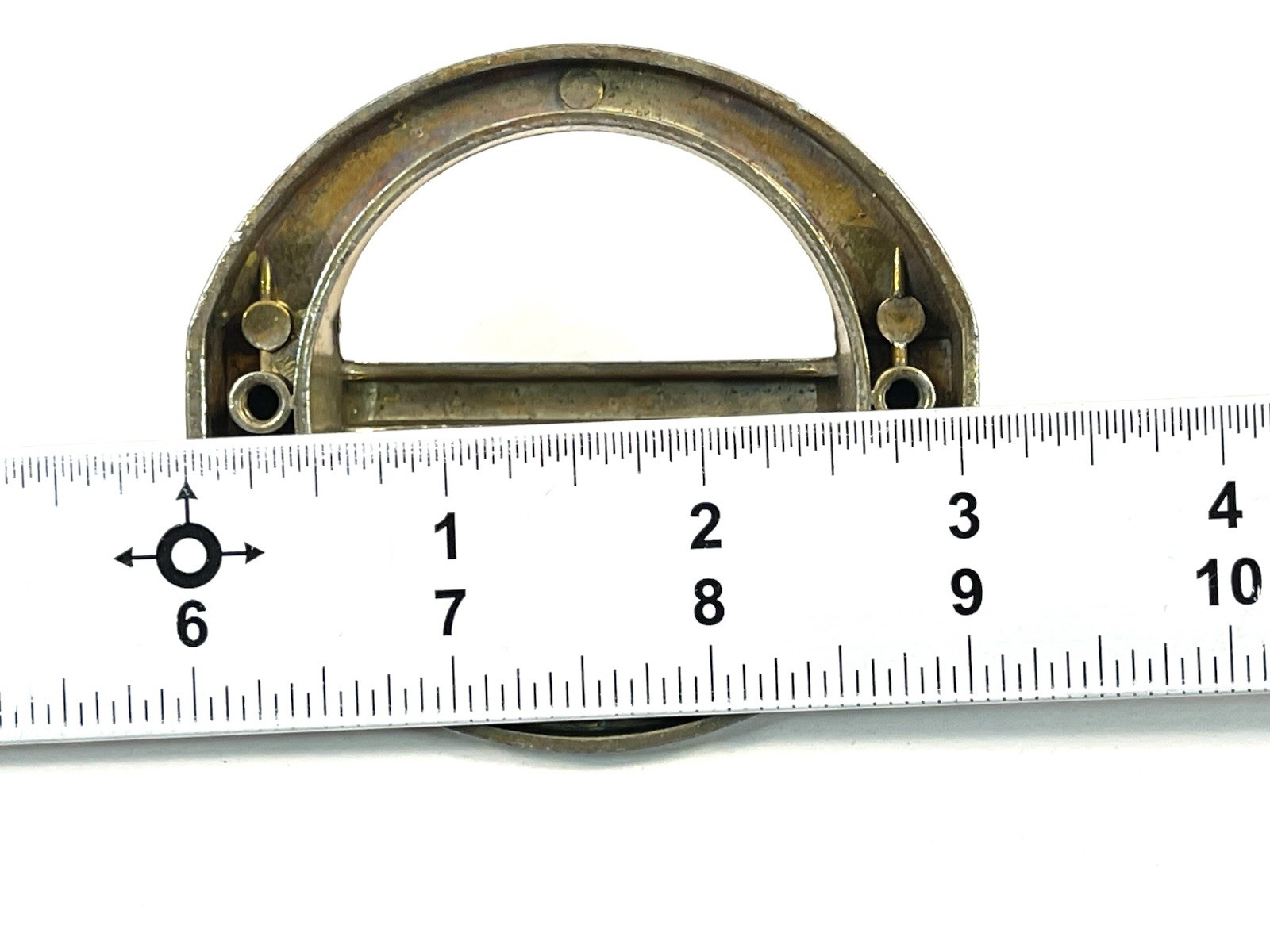 KBC Keeler Brass Co Vintage Drawer Pull Fixed Handle MCM 2.5″ OCB