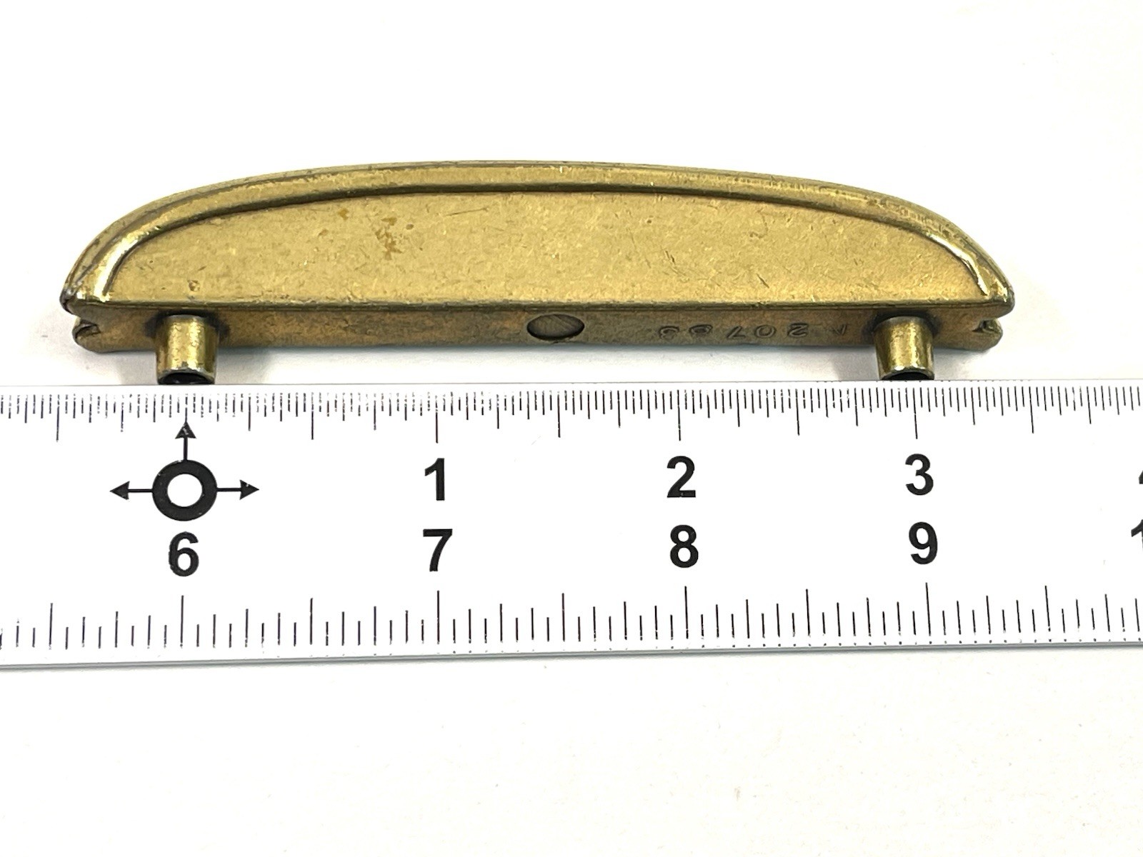 KBC Keeler Brass Co Vintage Drawer Pull Fixed Handle MCM 3″ OCB lot#7468
