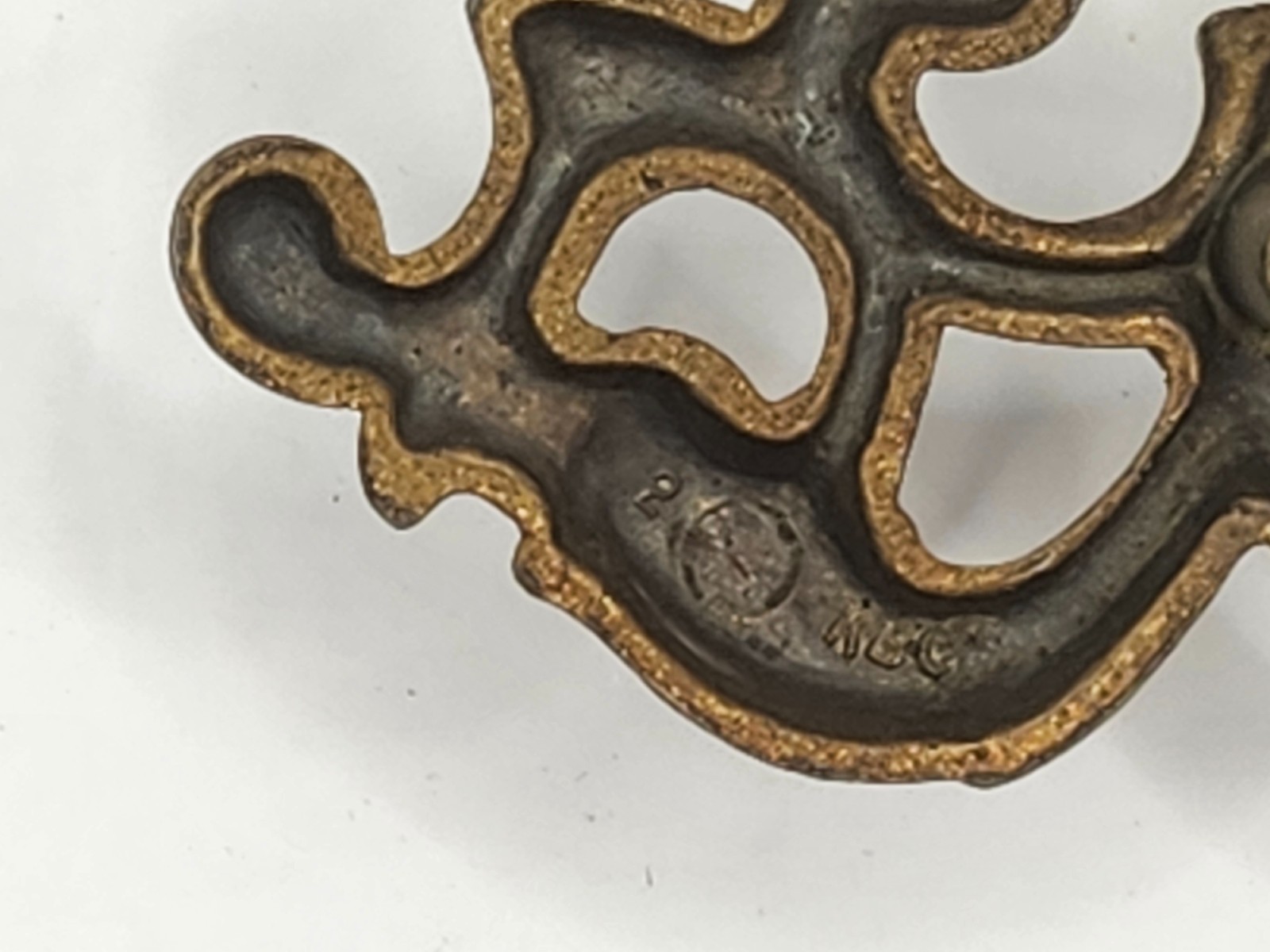 Vintage Keller Brass Company French Provincial Style Drawer Cabinet Handle