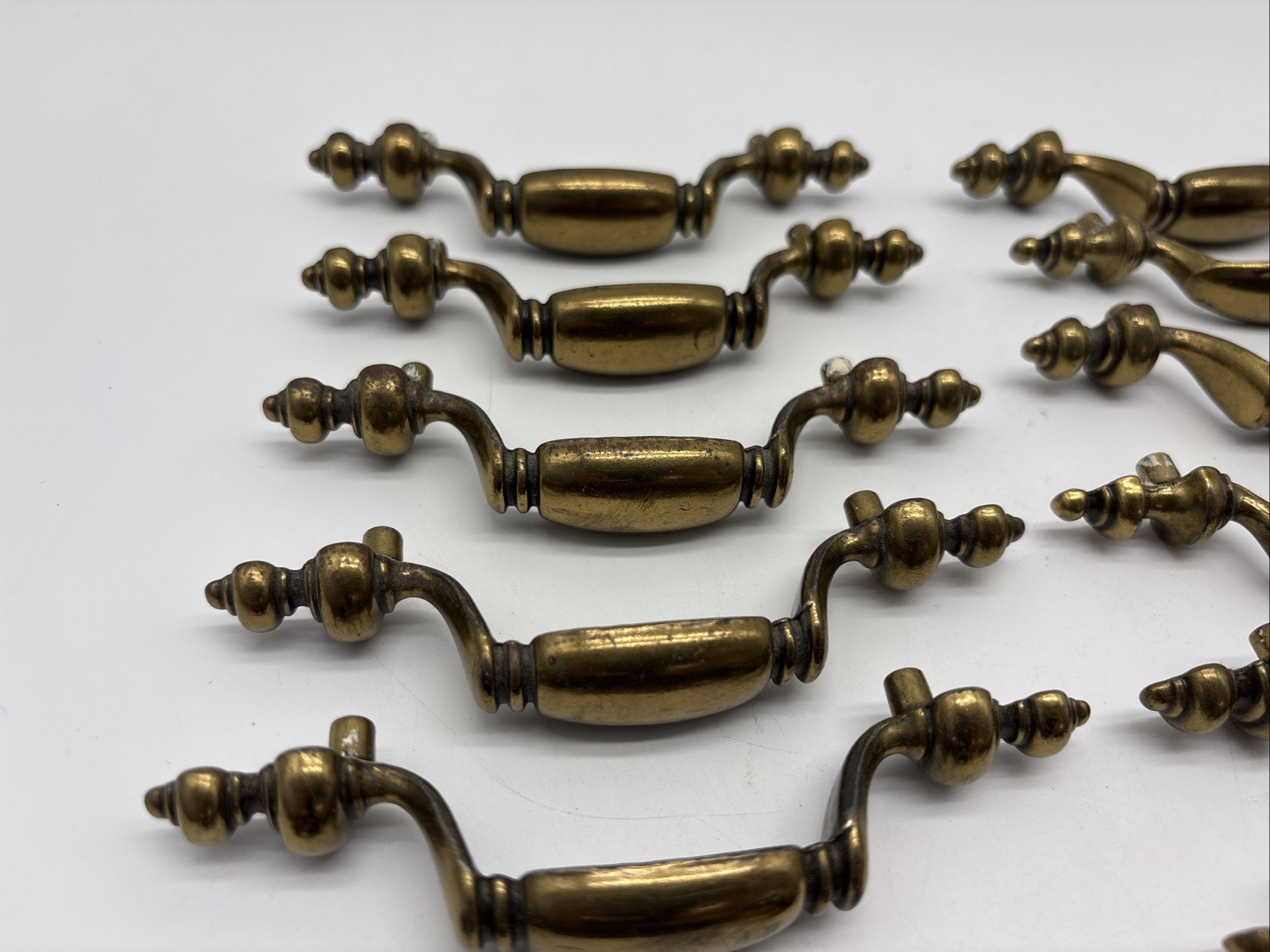 VTG Keller Brass Co. Drawer Pulls Lot 14 N 14620 3”on Center