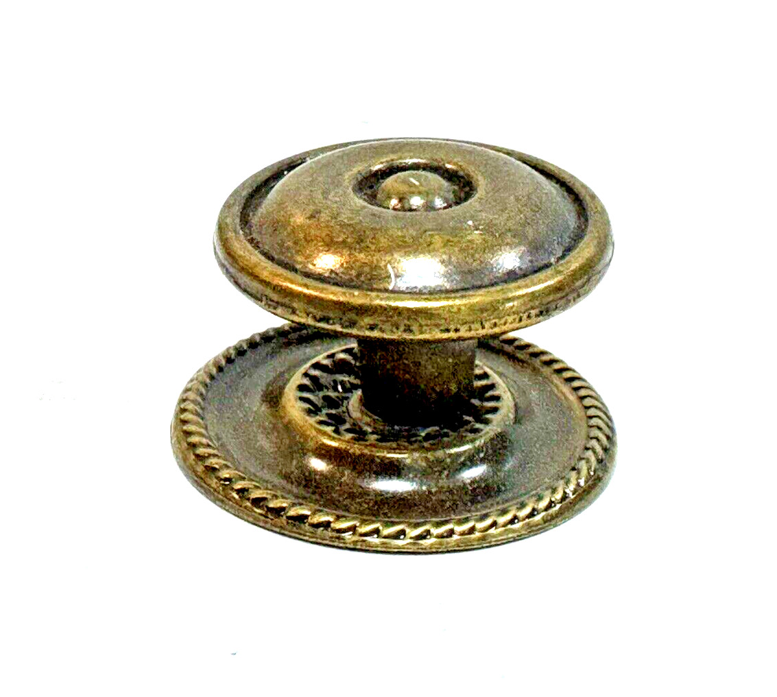 3 Vintage Ornate Round Knobs Pulls Furniture Hardware Architectural Salvage