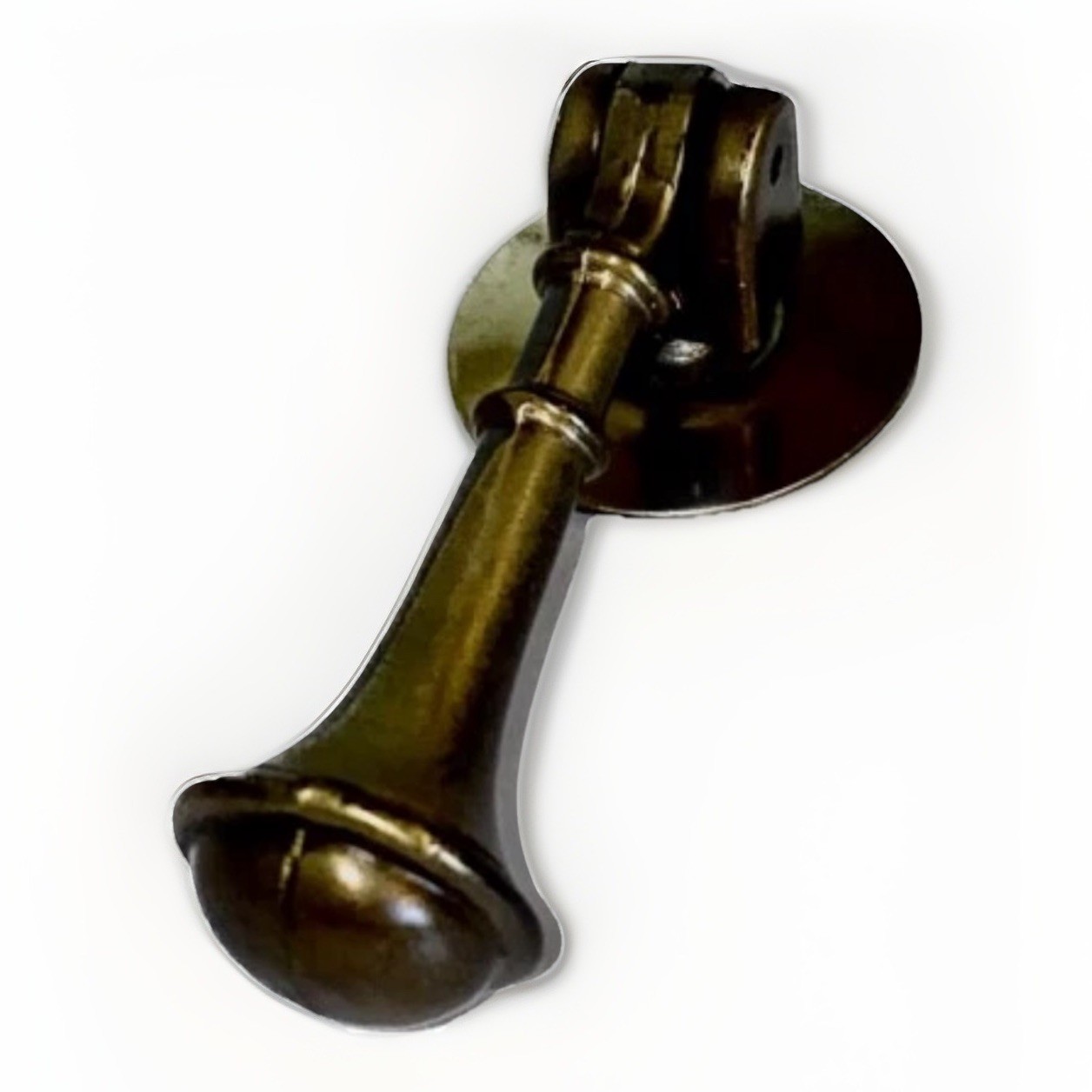 Vintage Original Brass Drawer Pull Handles Traditional Teardrop Cabinet Knob