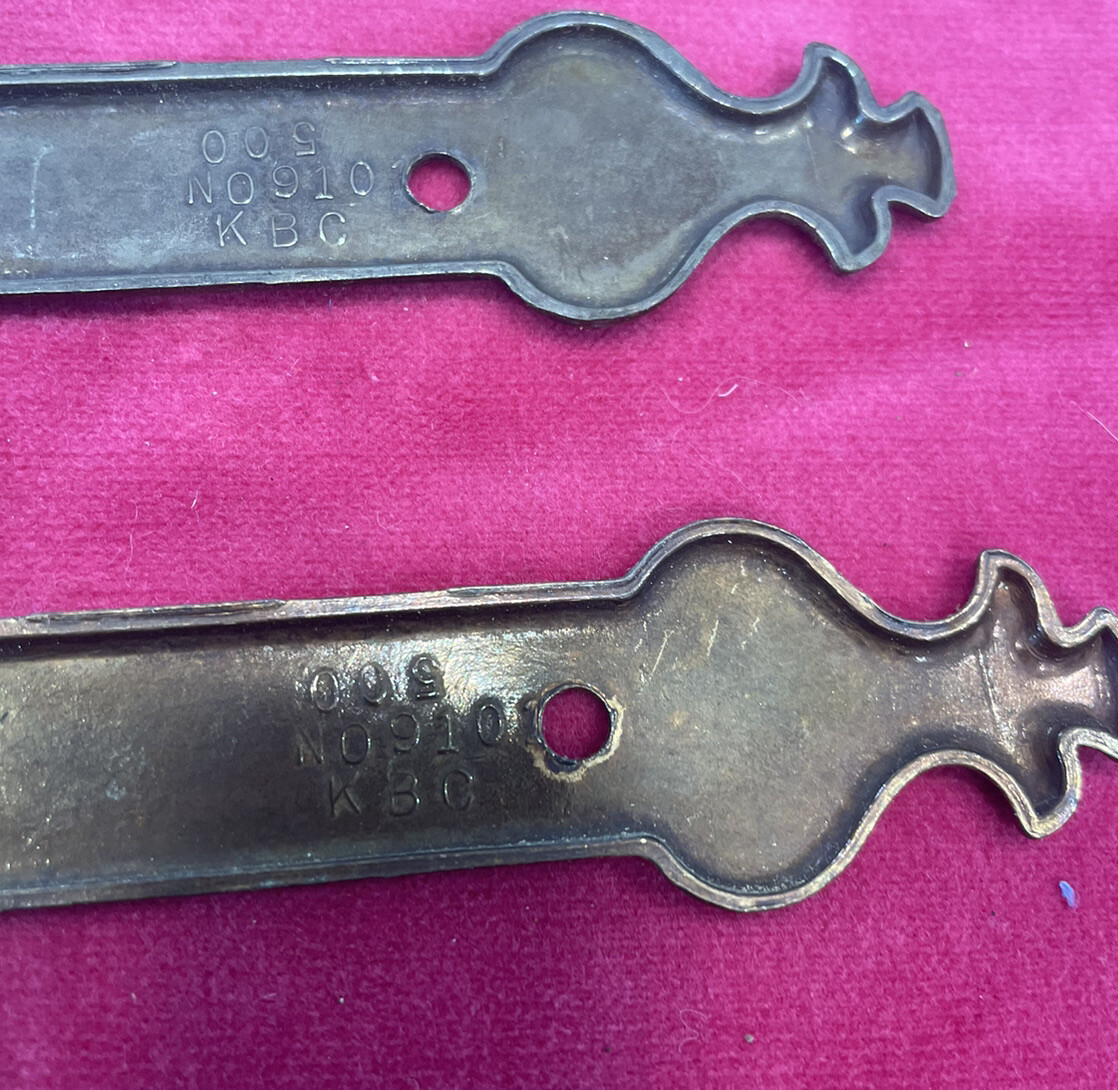 Lot Of 4 Furniture Brass Plates Back Plate