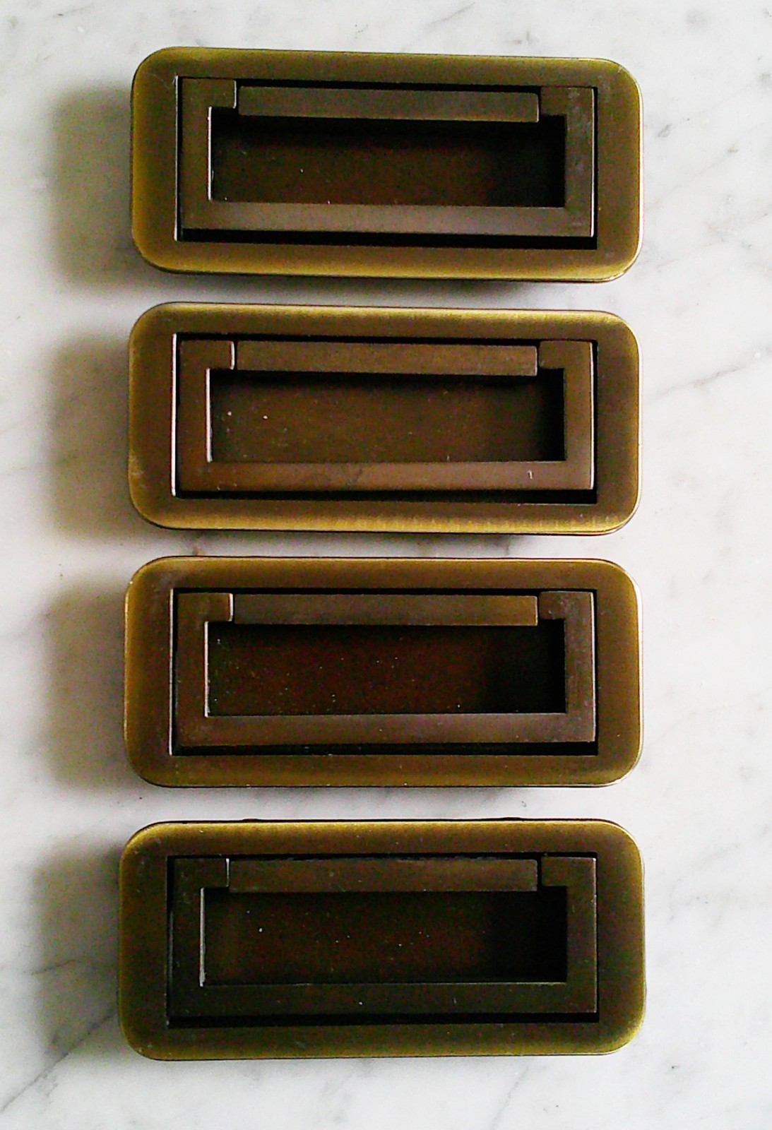 4 Drexel Dynasty Et Cetera Asian Campaign Drawer Pull Handle CHC E5250 Vintage