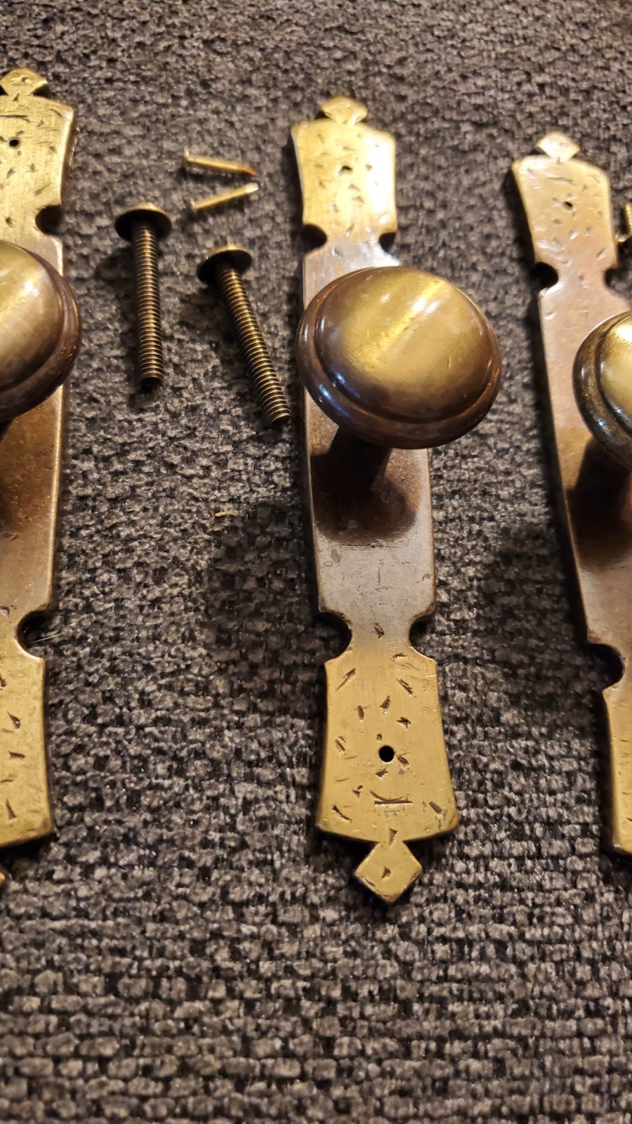 Vintage Art Deco 60s or 70s Drawer or Cabinet Handles