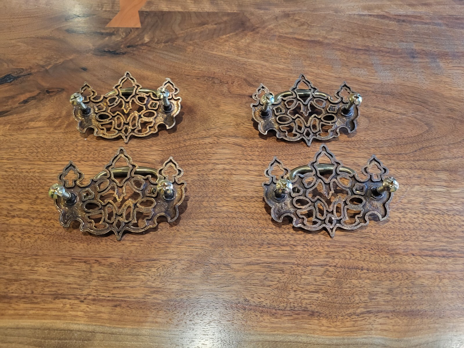 (36 Avail) Lot 4 Keeler Brass Drawer Pull Drop Bail Handle Chippendale KBC 8310