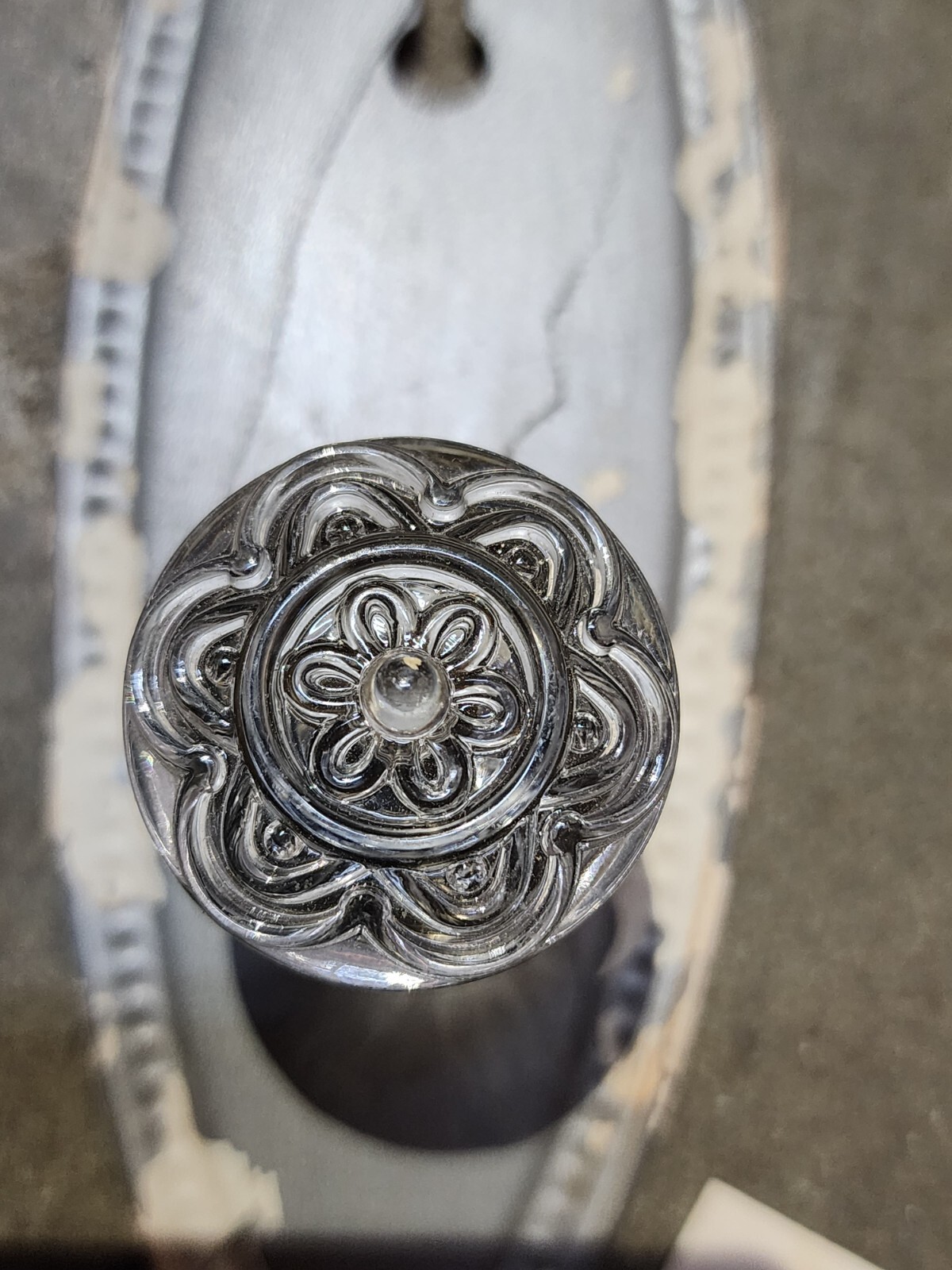 Oval Metal Drawer Dresser Pull Cabinet Handle Glass Knob 6.5″ Peacock Park