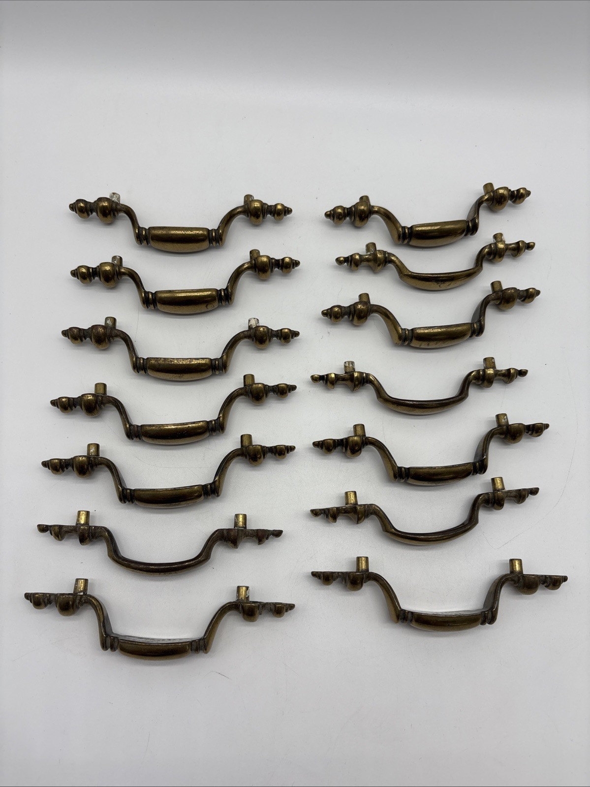 VTG Keller Brass Co. Drawer Pulls Lot 14 N 14620 3”on Center