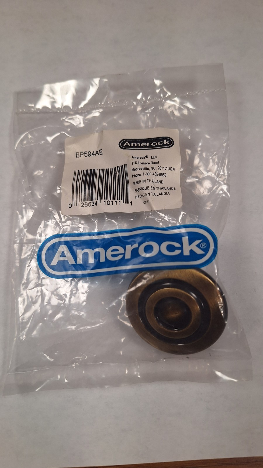 Amerock BP594-AE Colonnade Round Furniture Knob Pull 1-1/2″,Antique English