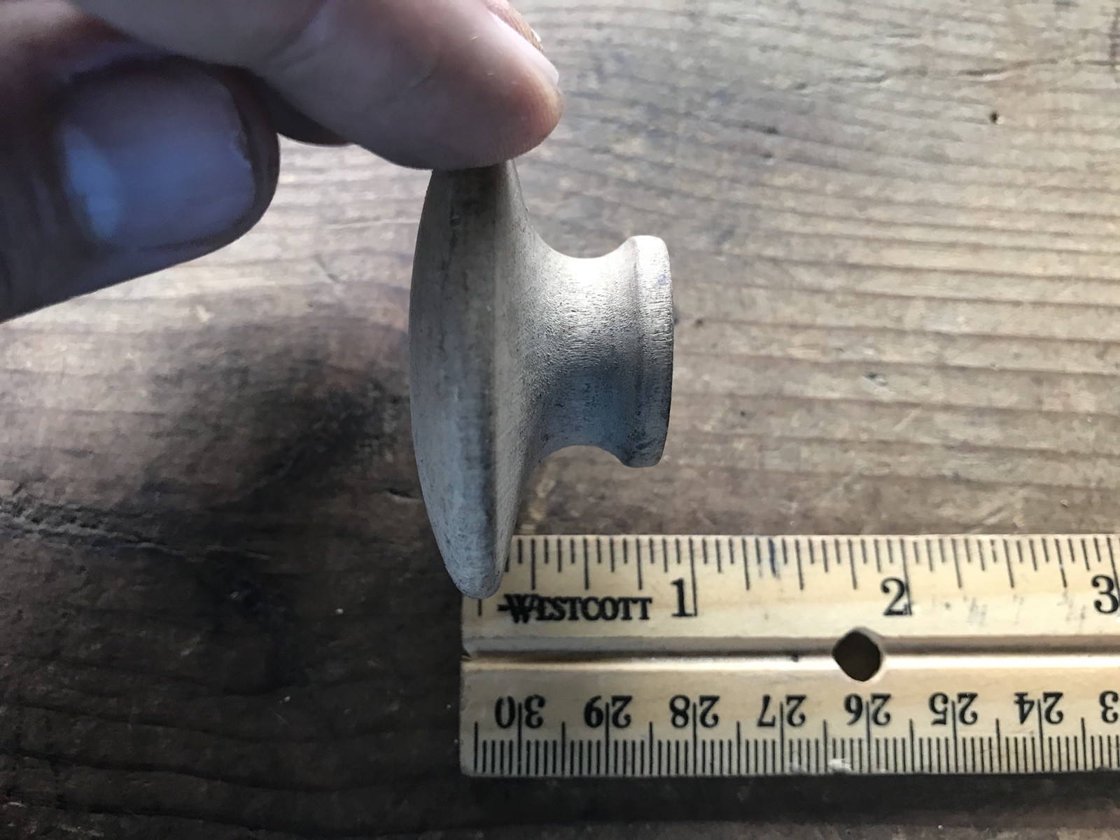 Salvaged Dresser Knob Pull Antique Chippy Shabby