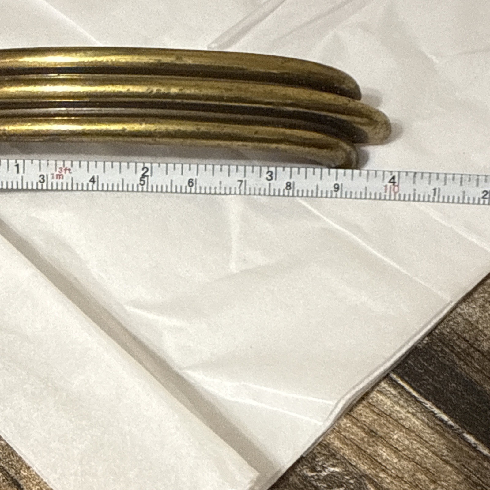 Vintage Cabinet Door Pull Handle Brass MCM Art Deco 38428 KBC