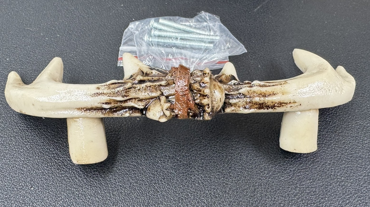 Set of 2 Western Rustic Deer Antlers Door Pull Furniture Hardware Bar Handles