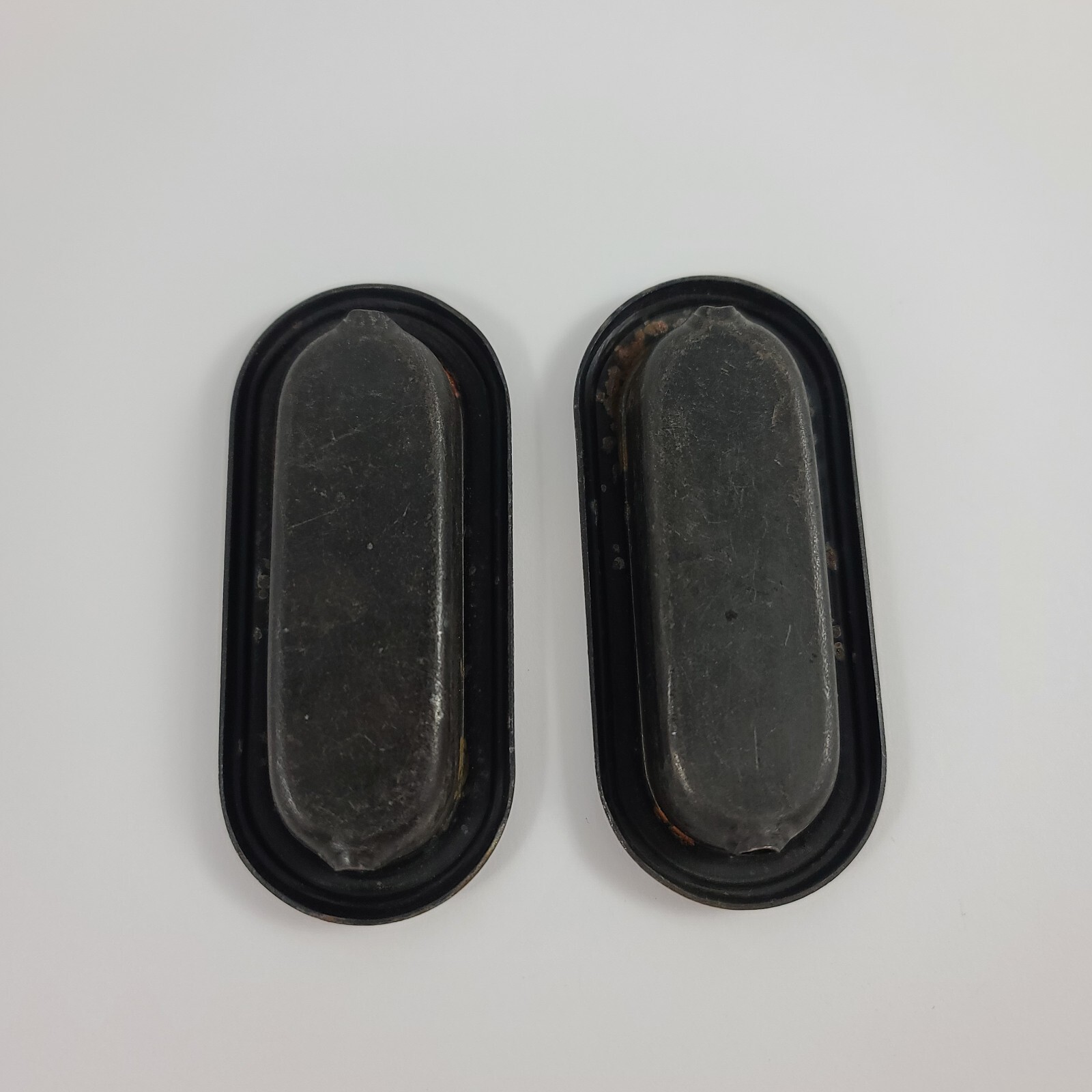 Vintage 1960s Amerock Recessed Drawer Pull Pair Finger Pull 1582