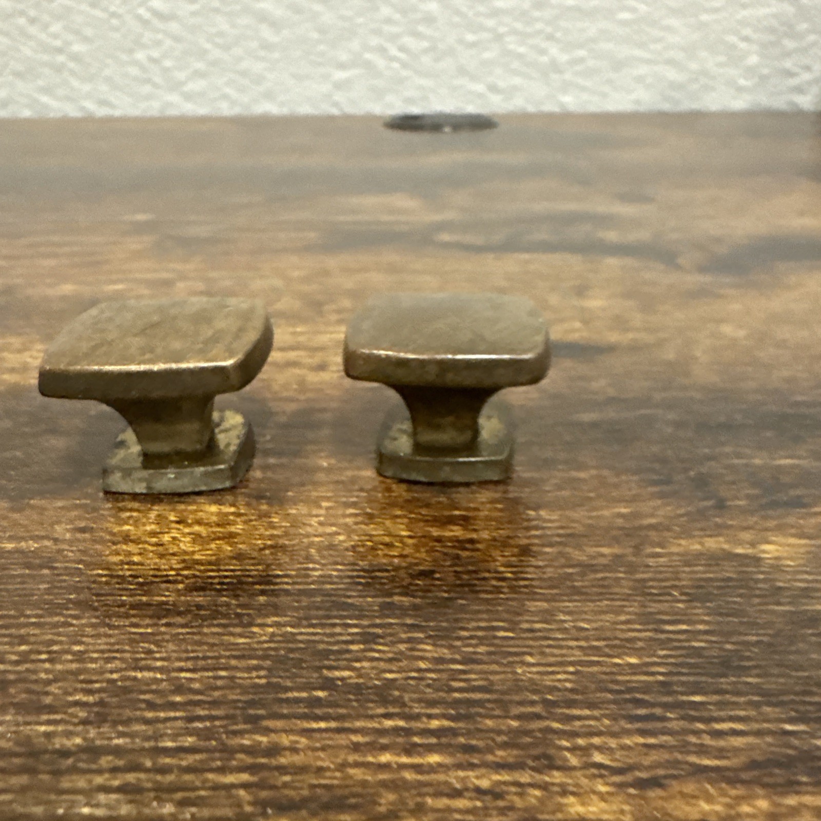 Drexel Newport Drawer Knobs 2 Brass Handles Vintage Hardware Dresser Pulls