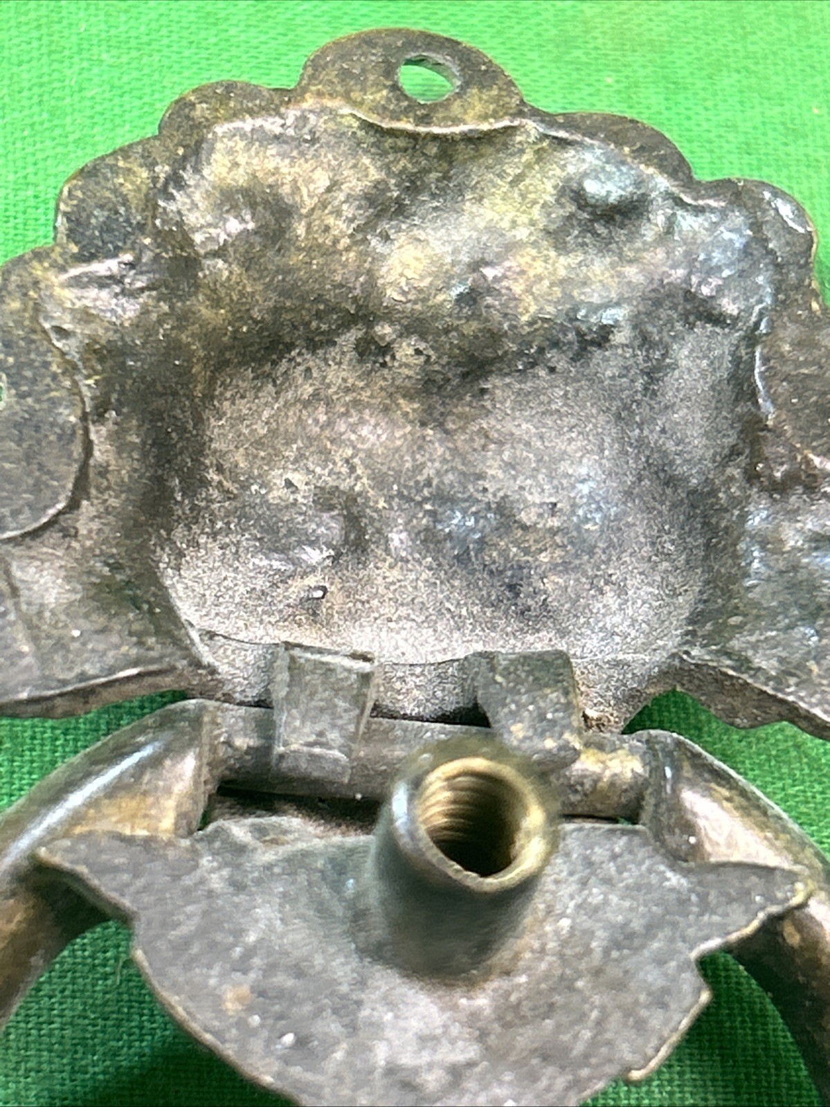 VINTAGE BRASS LION HEAD DRESSER CHEST DRAWER CABINET RING PULL